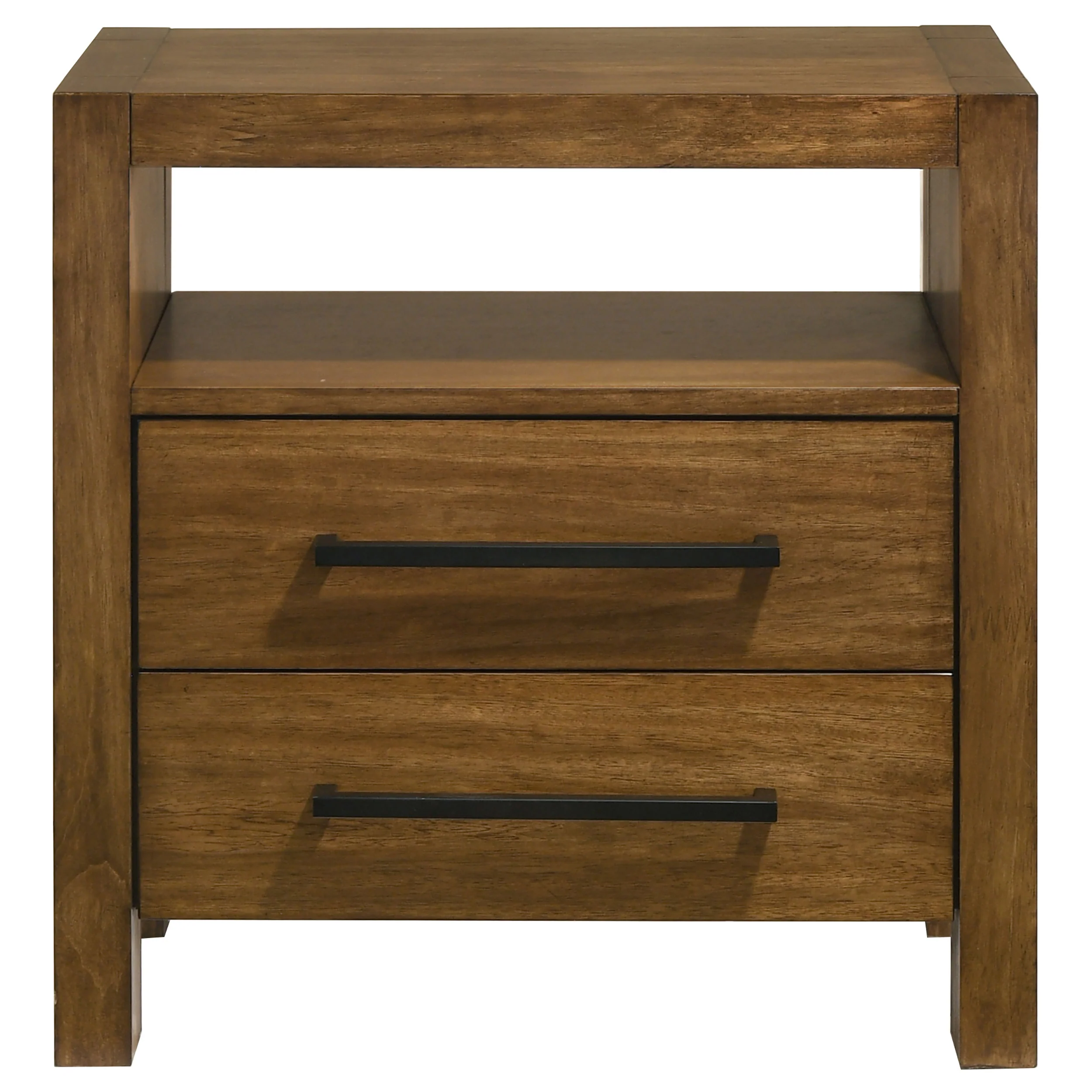 Adderley 2-Drawer Nightstand, Warm Brown - Image 3