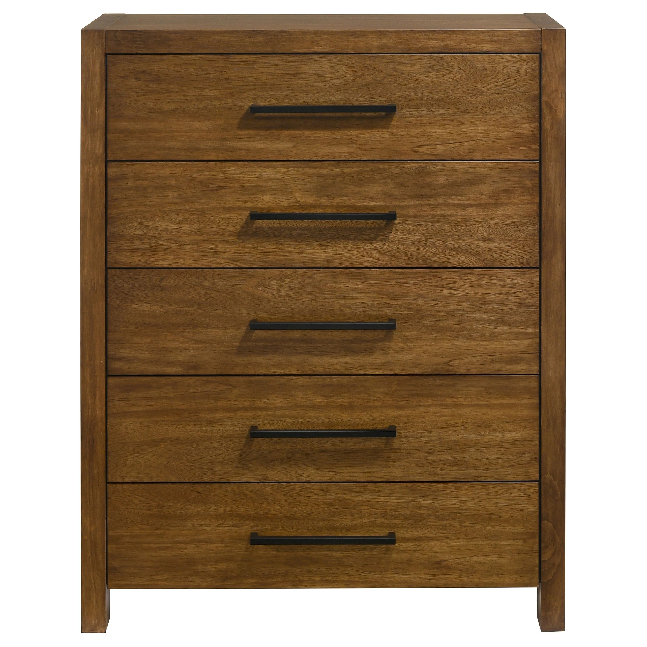 Adderley 5-Drawer Chest of Drawers - Warm Brown - Image 4