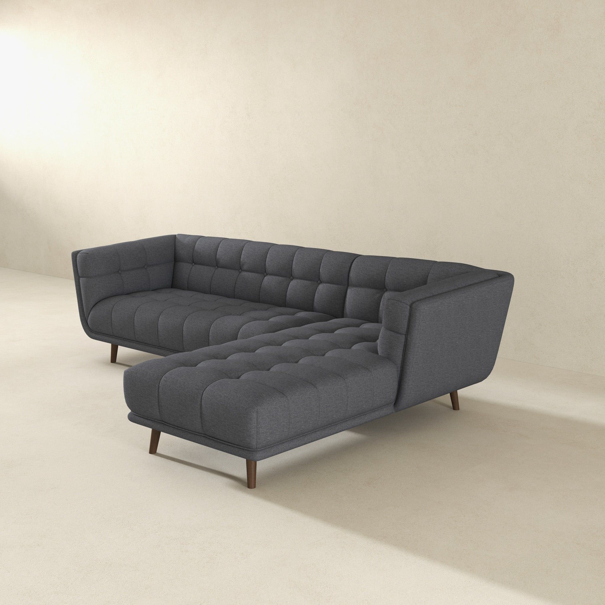 Addison - L Shape Sectional Sofa Tufted - Image 8