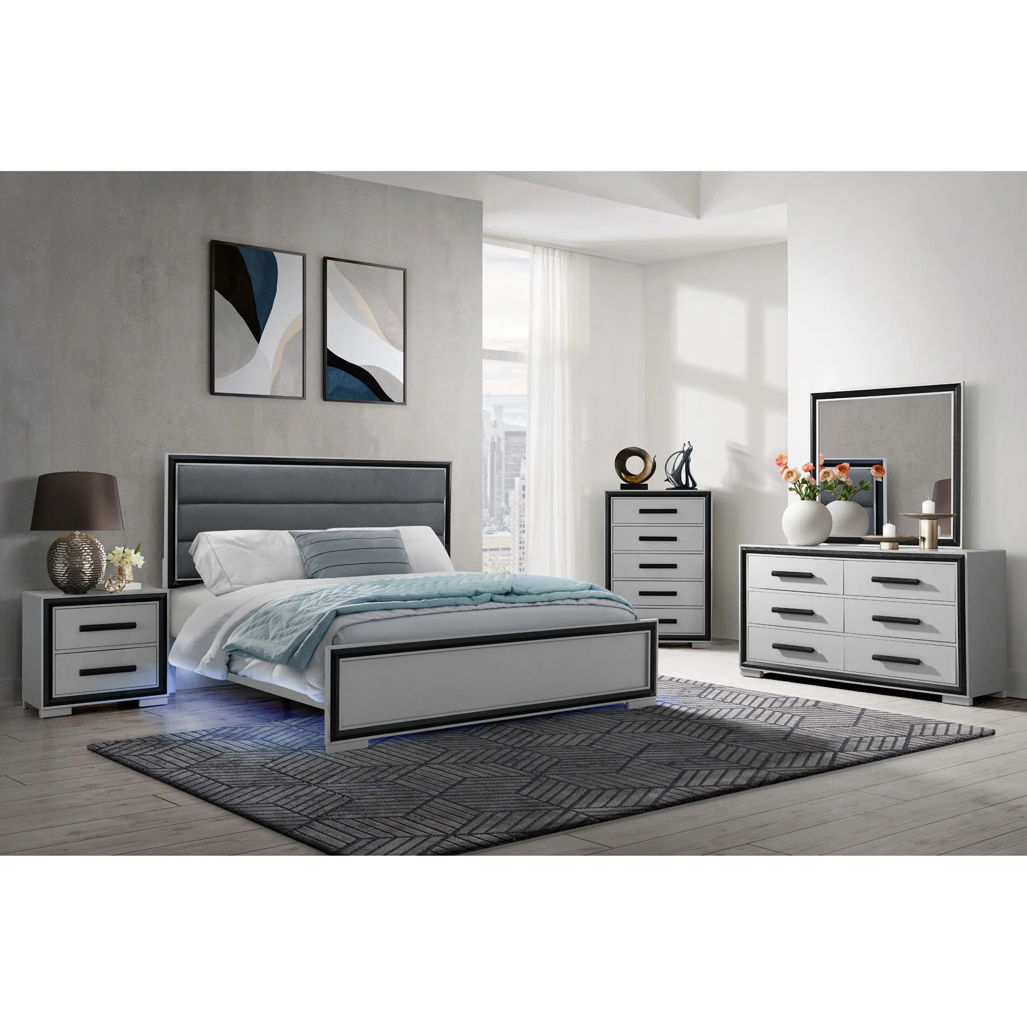 Adelaide - Bed With LED - Image 4