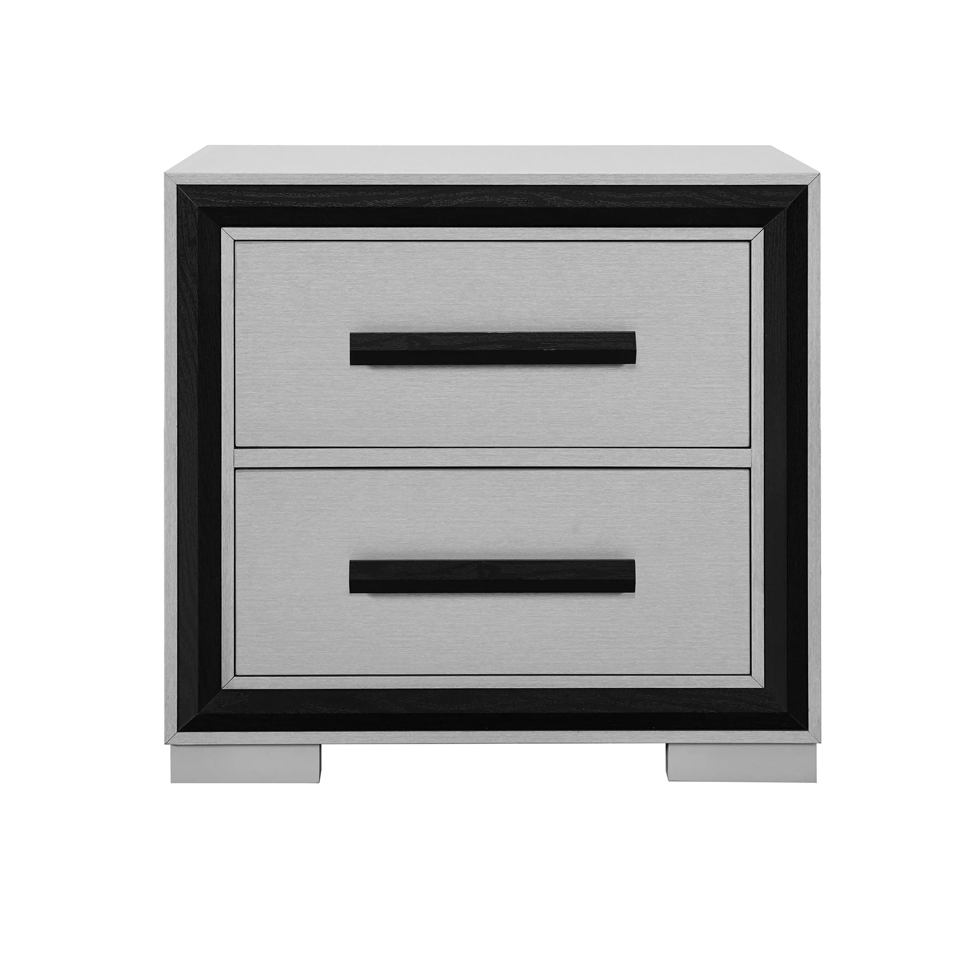 Adelaide - Nightstand With Cooler And Speaker - Gray / Black - Image 9