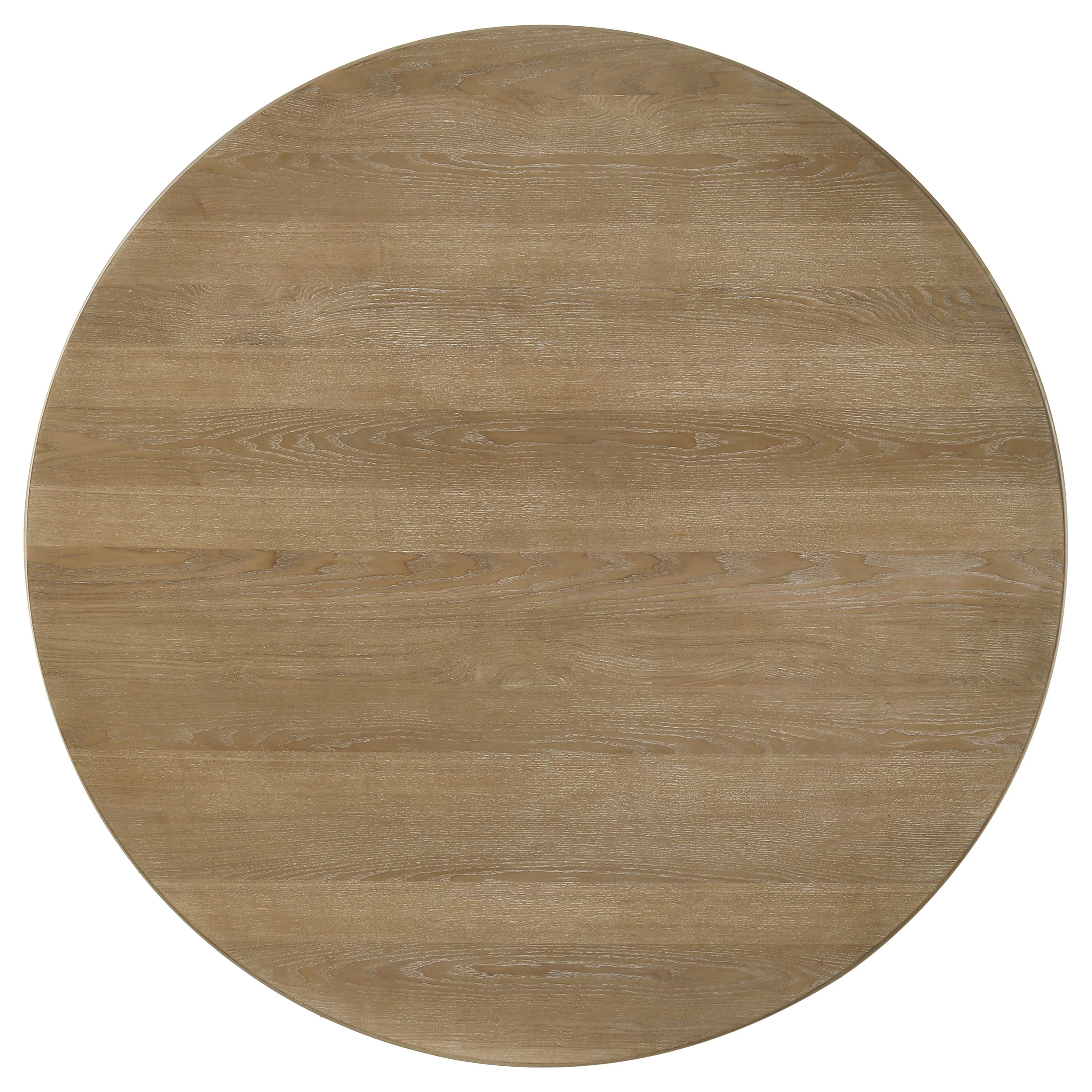 Adina 5-Piece Round Dining Table Set - Distressed Light Brown - Image 8