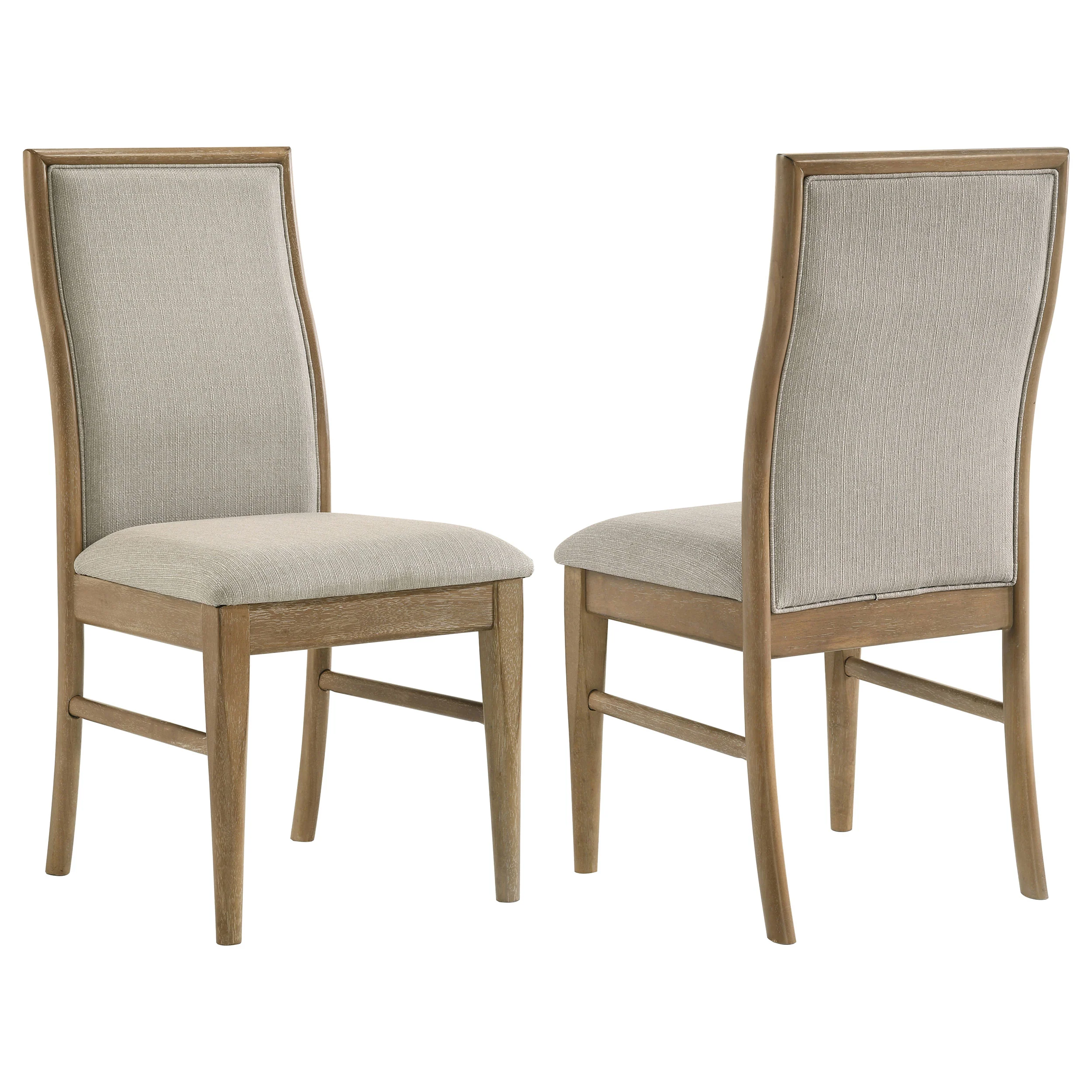 Adina Upholstered Dining Side Chair, Barley (Set of 2)