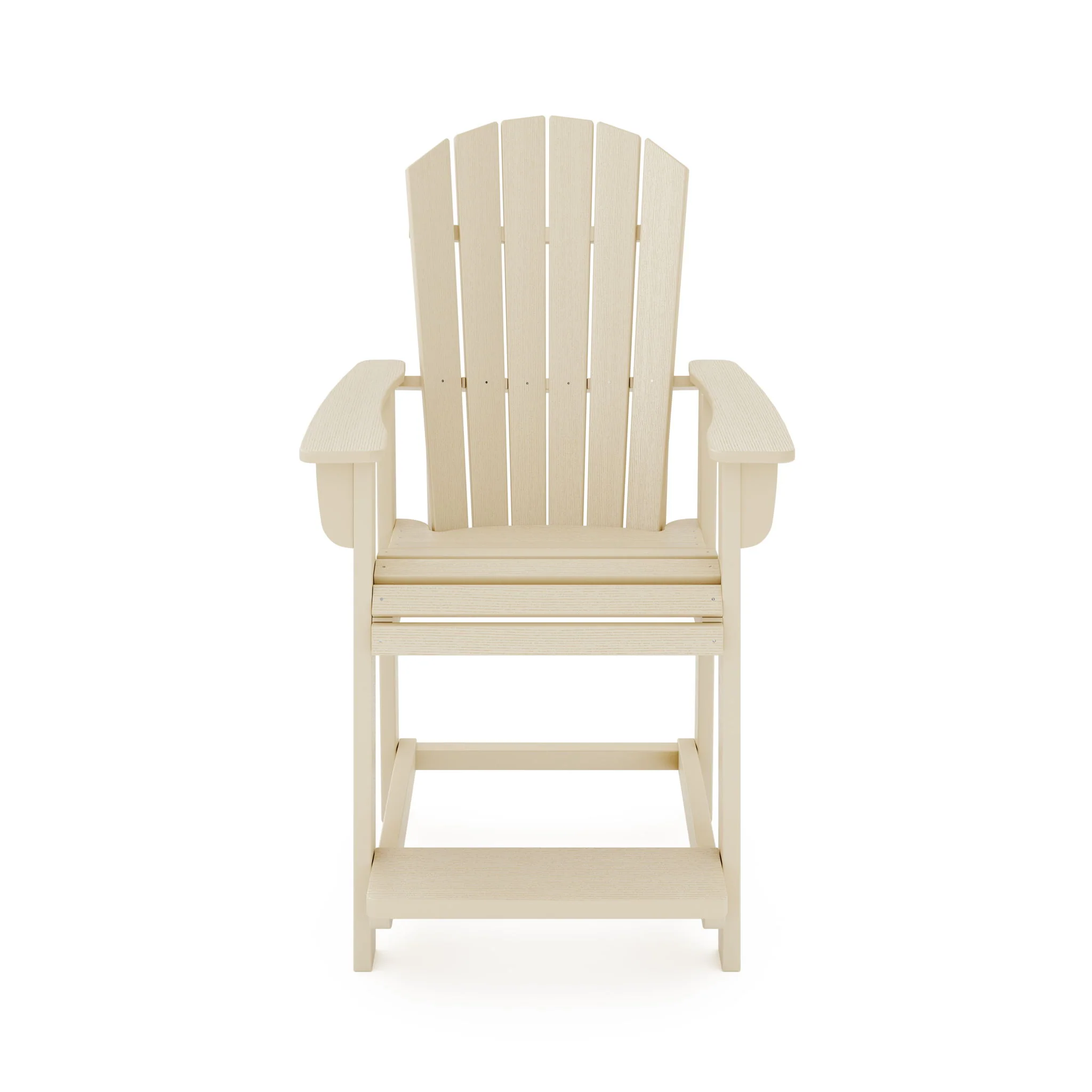Adirondack Style Counter Chair Stylish HDPE Poly Lumber For Dining, Patio, And Garden Comfort - Image 4