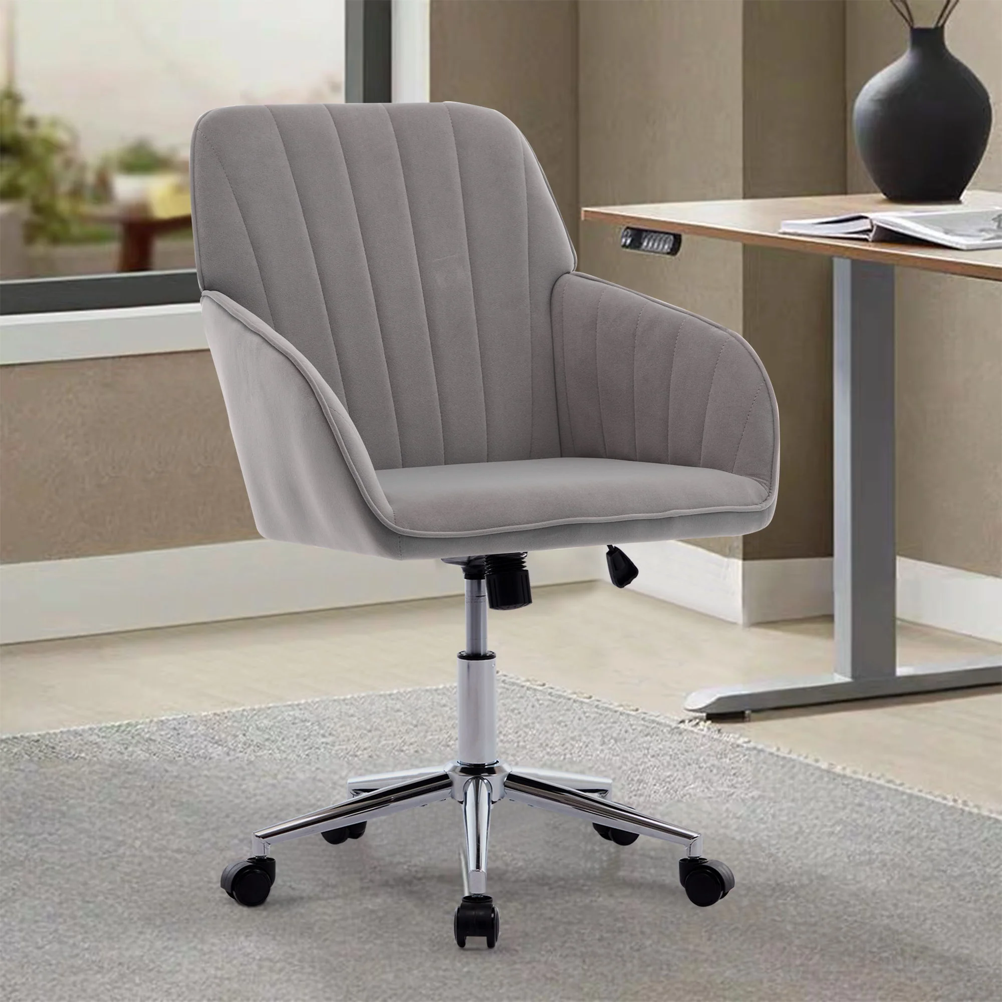 Adjustable Ergonomic Office Chair, Swivel Backrest Seat - Image 32