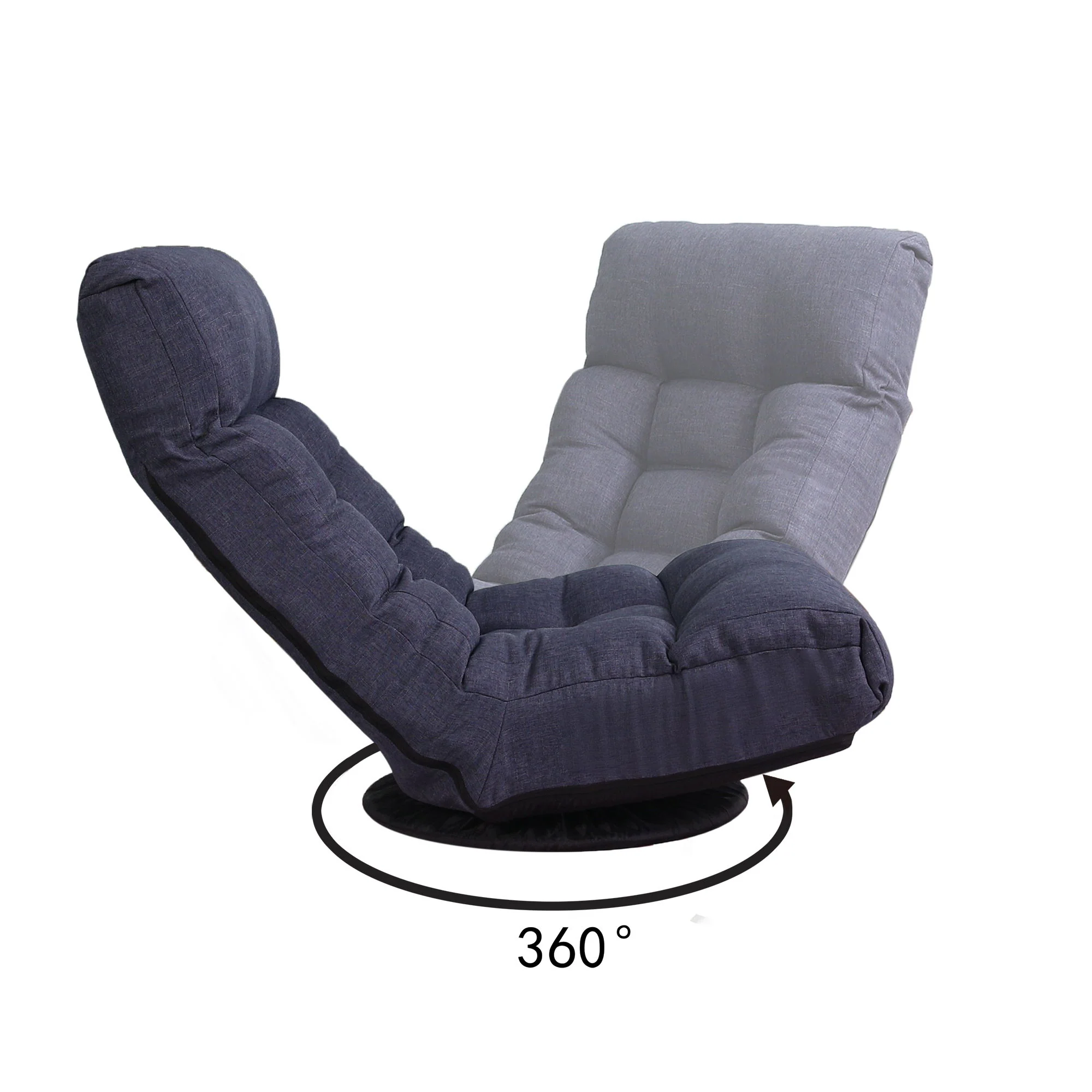 Adjustable Japanese Reclining Floor Chair Sofa With Metal Frame For Living Room - Image 12