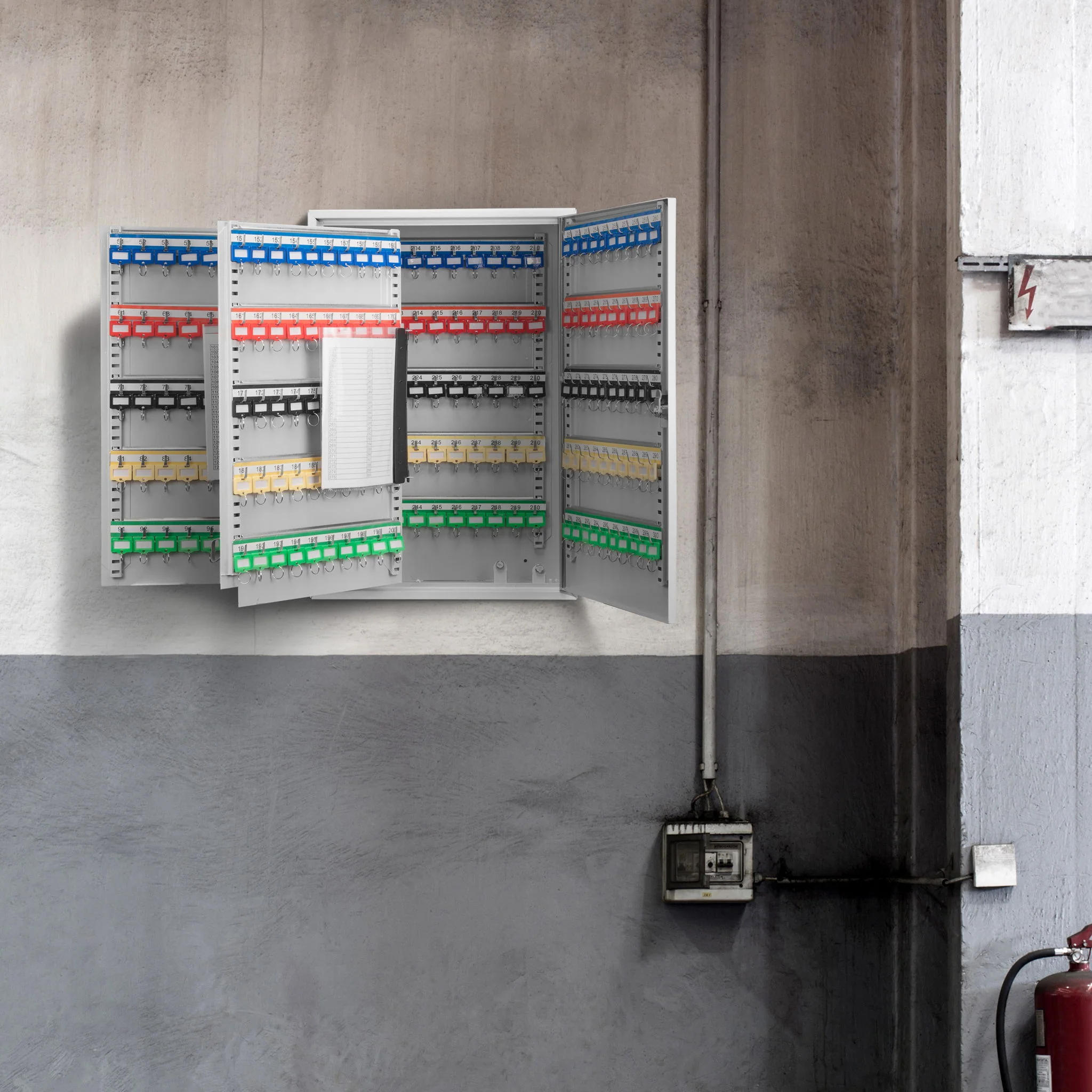 Adjustable Key Cabinet With Lock - Image 45