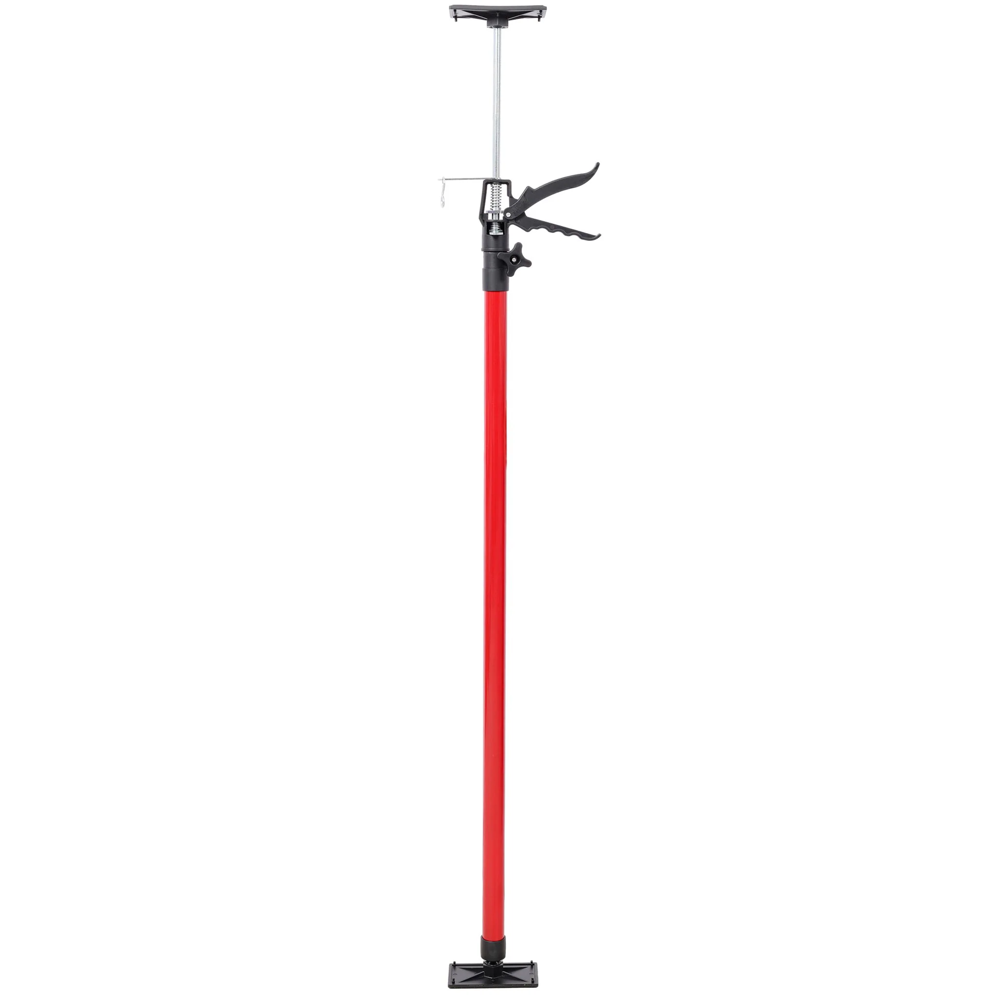 Adjustable Steel Support Pole System For Jacks And Drywalls With Carry Bag - Black / Red - Image 3