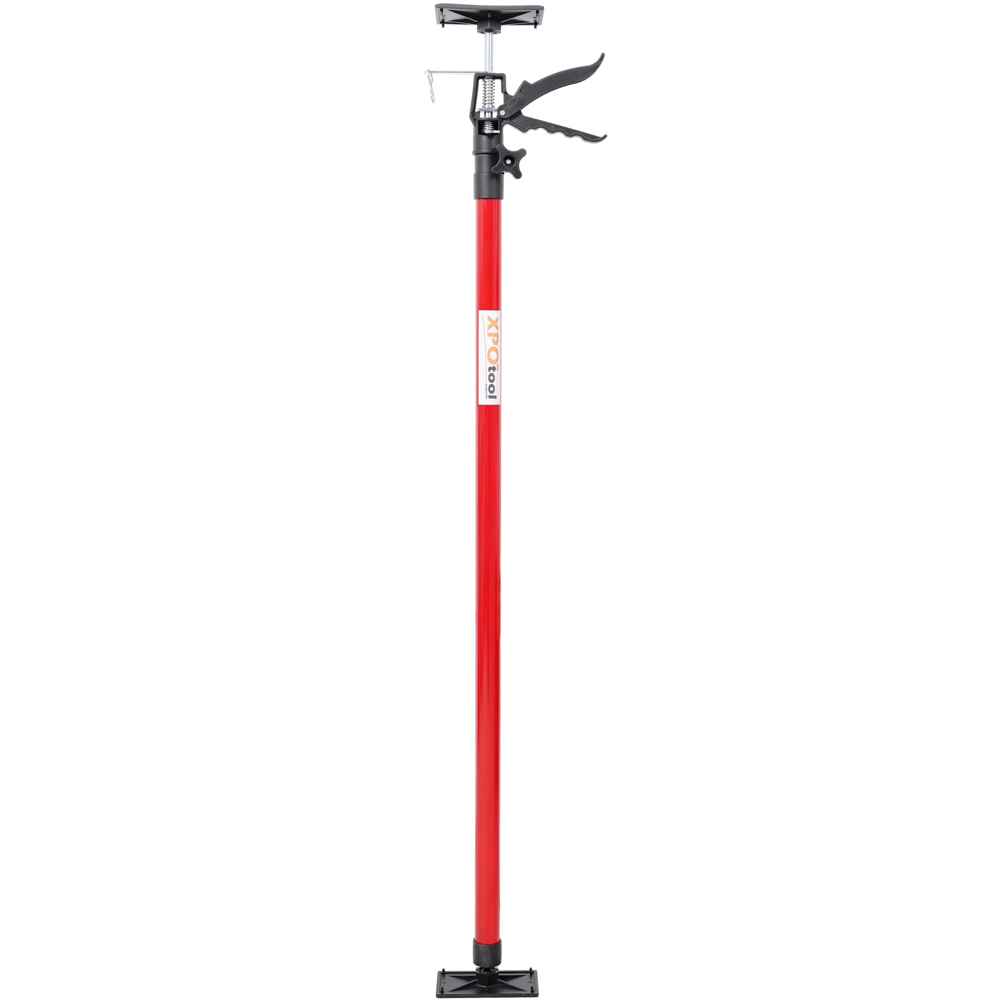 Adjustable Steel Support Pole System For Jacks And Drywalls With Carry Bag - Black / Red - Image 9
