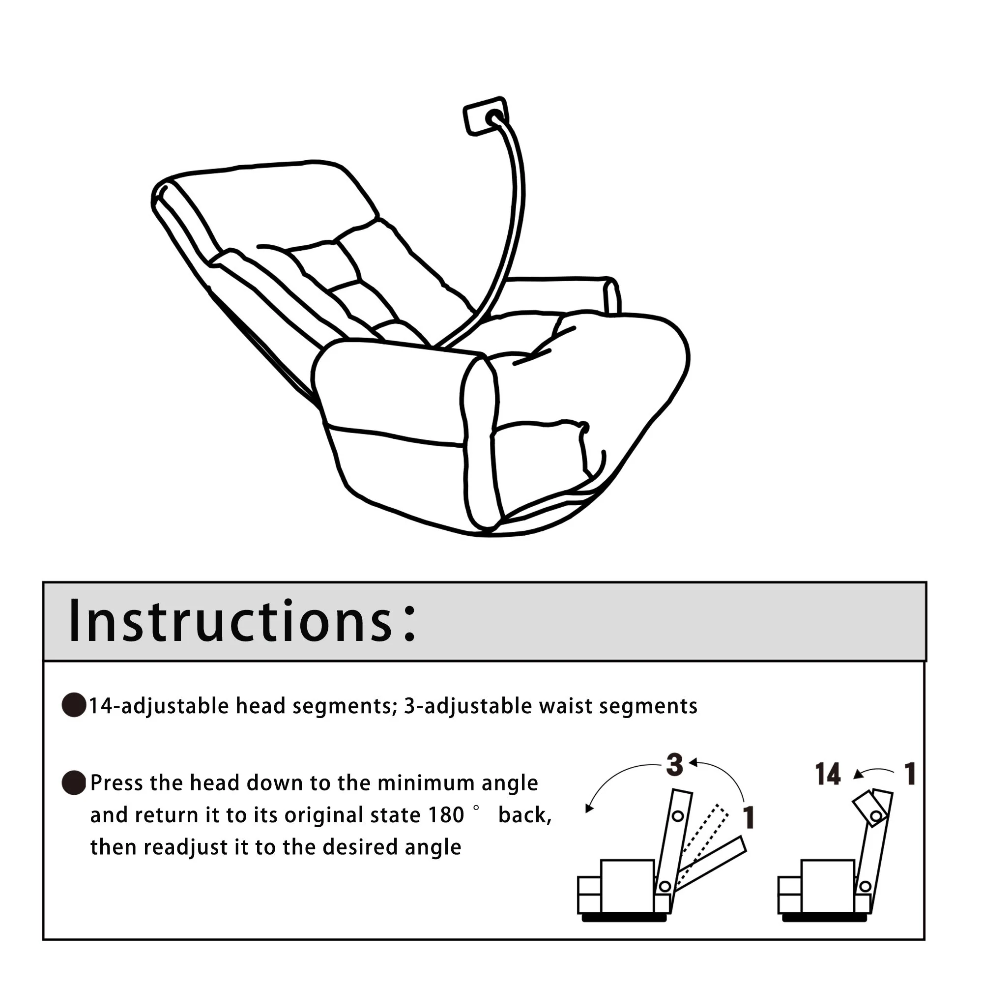 Adjustable Swivel Lounge Chair With 360 Degree Rotating Seat And Headrest Support - Image 25
