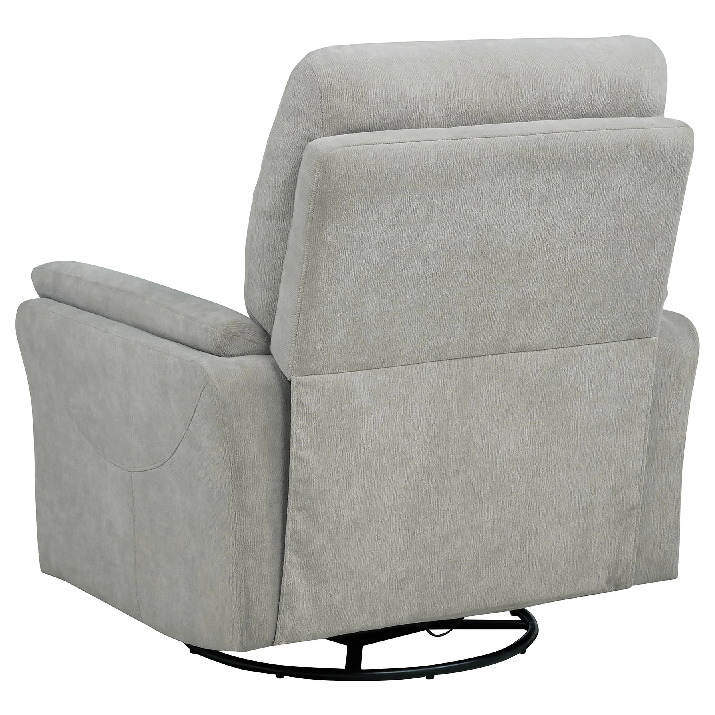 Adler Upholstered Power Swivel Glider Recliner, Ivory - Image 9