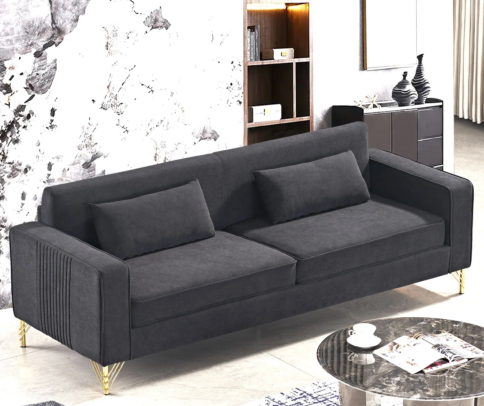 Aesthetic 3 Seater Couch With Classic Modern Appeal And Luxurious Soft Comfort - Image 25