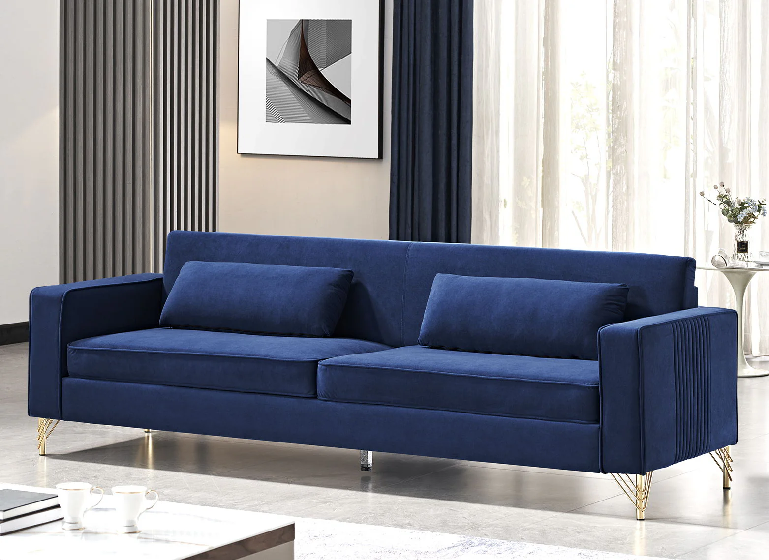 Aesthetic 3 Seater Couch With Classic Modern Appeal And Luxurious Soft Comfort - Image 3