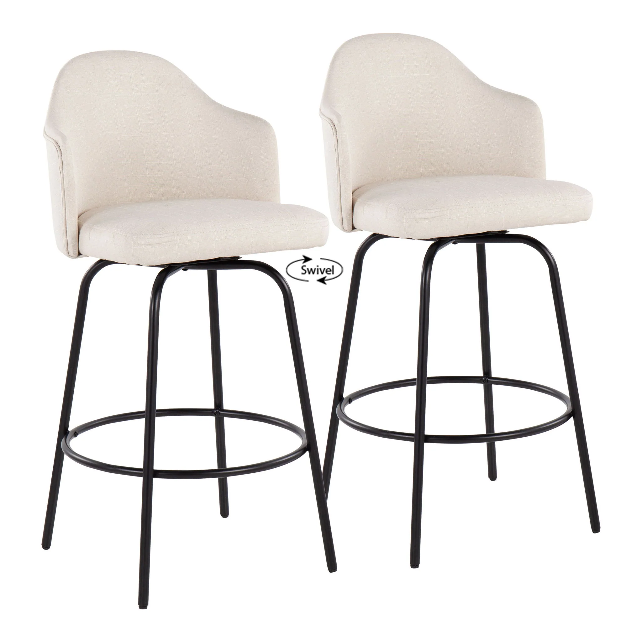 Ahoy - Contemporary Fixed Height Counter Stool (Set of 2) - Image 3