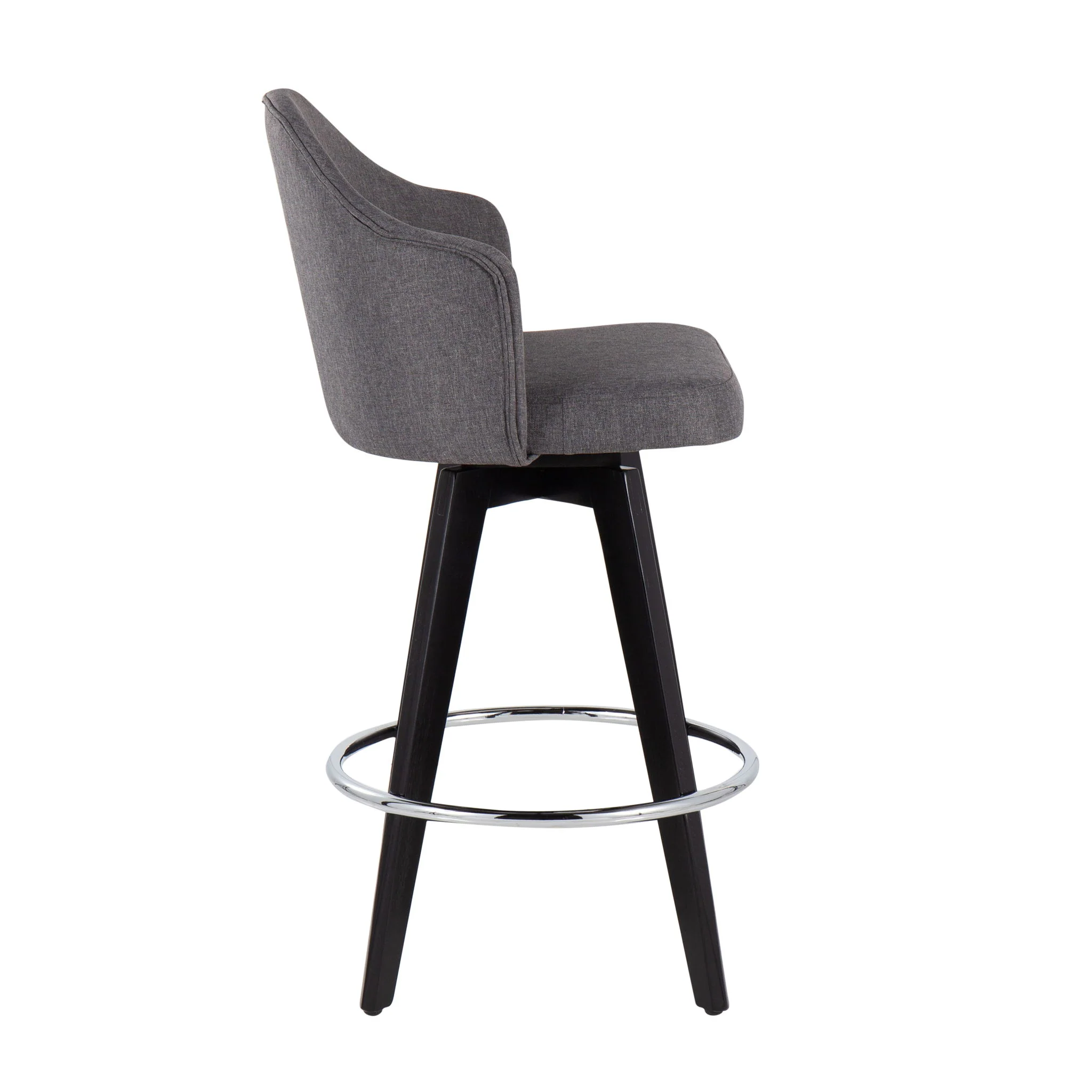 Ahoy - Contemporary Fixed Height Counter Stool With Round Footrest (Set of 2) - Image 16