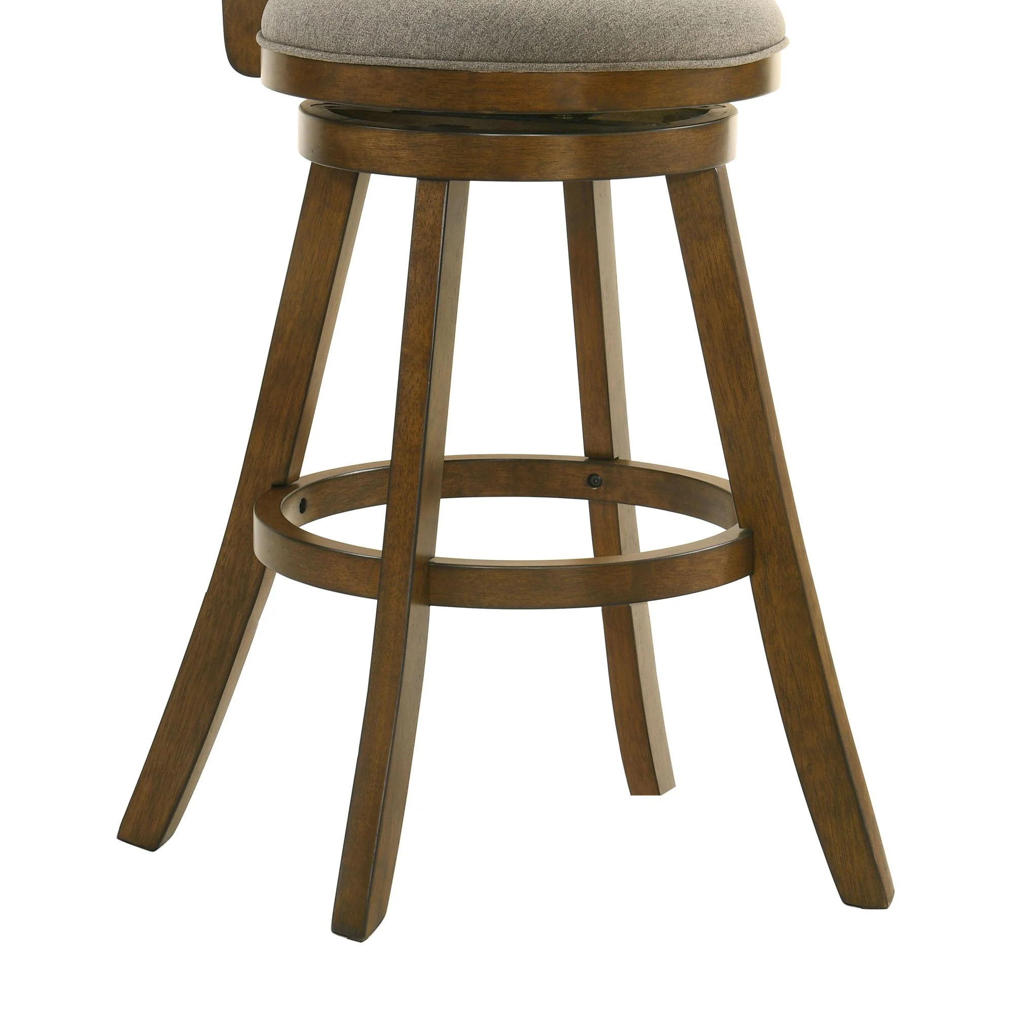 Aiden - Modern Farmhouse Swivel Wood Bar Height Kitchen Bar Stool - Image 9