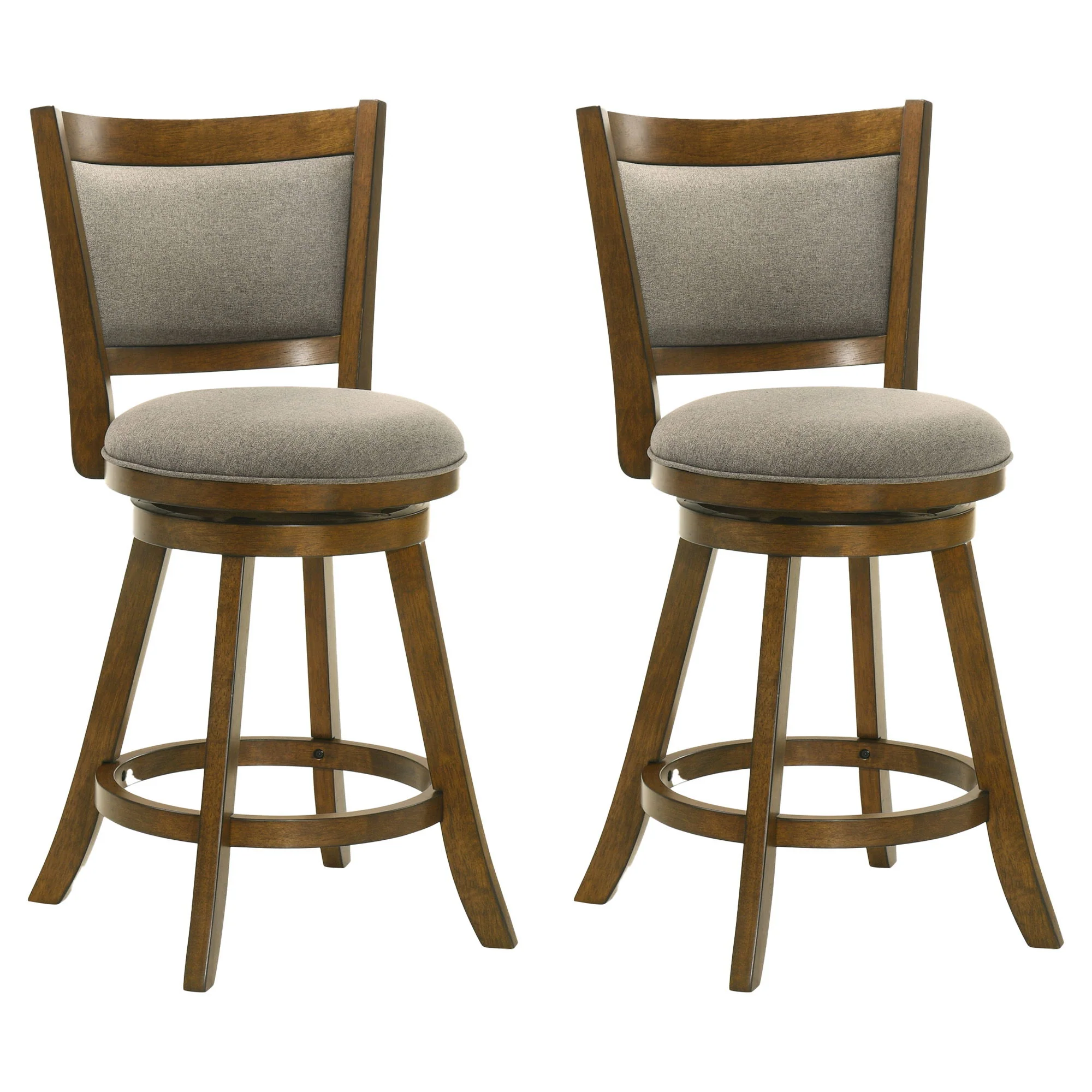 Aiden - Modern Farmhouse Swivel Wood Counter Height Kitchen Bar Stool - Image 5