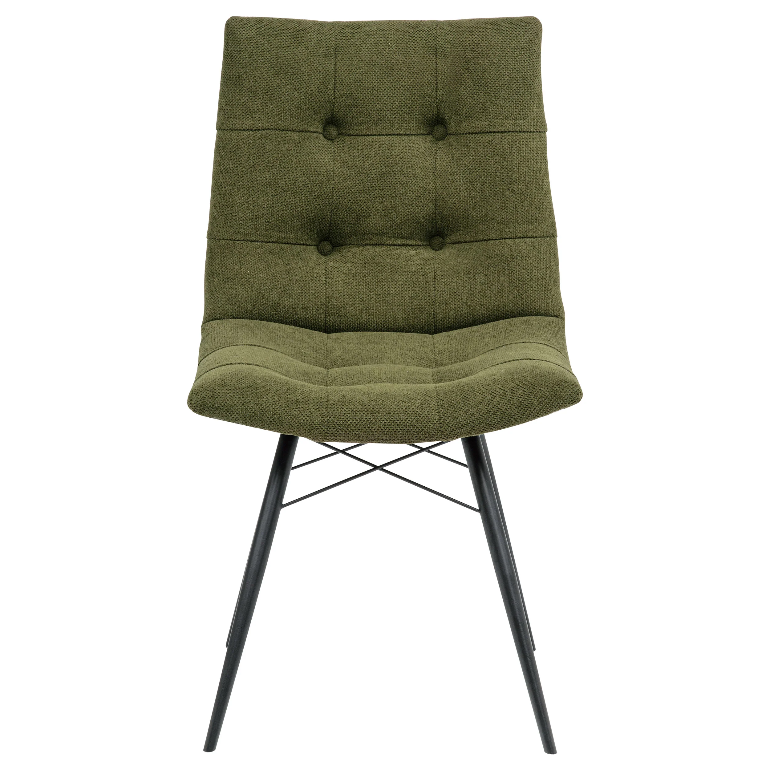 Aiken Fabric Upholstered Dining Side Chair, Forest Green (Set of 4) - Image 5
