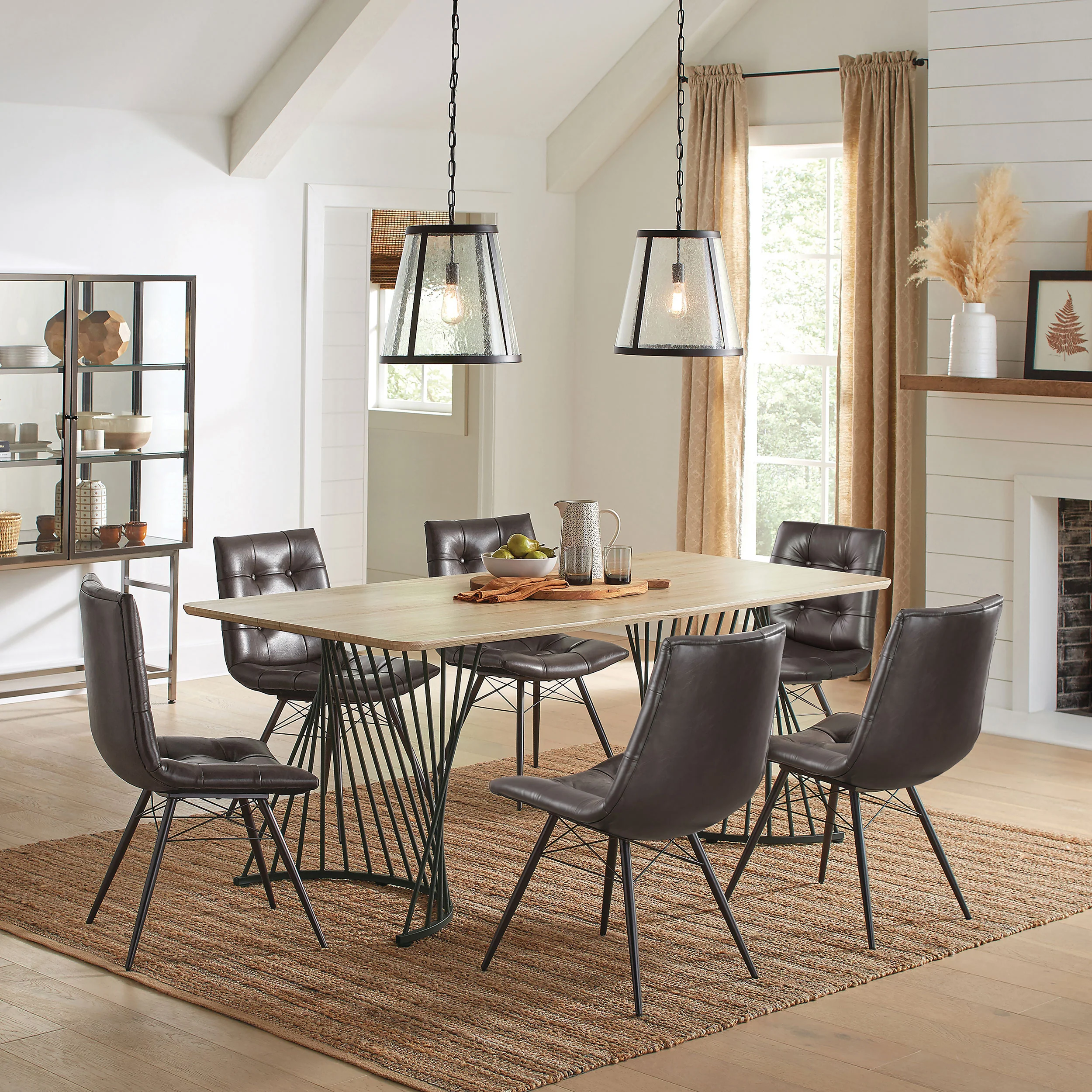 Aiken Faux Leather Dining Chair, Dark Brown (Set of 4) - Image 12