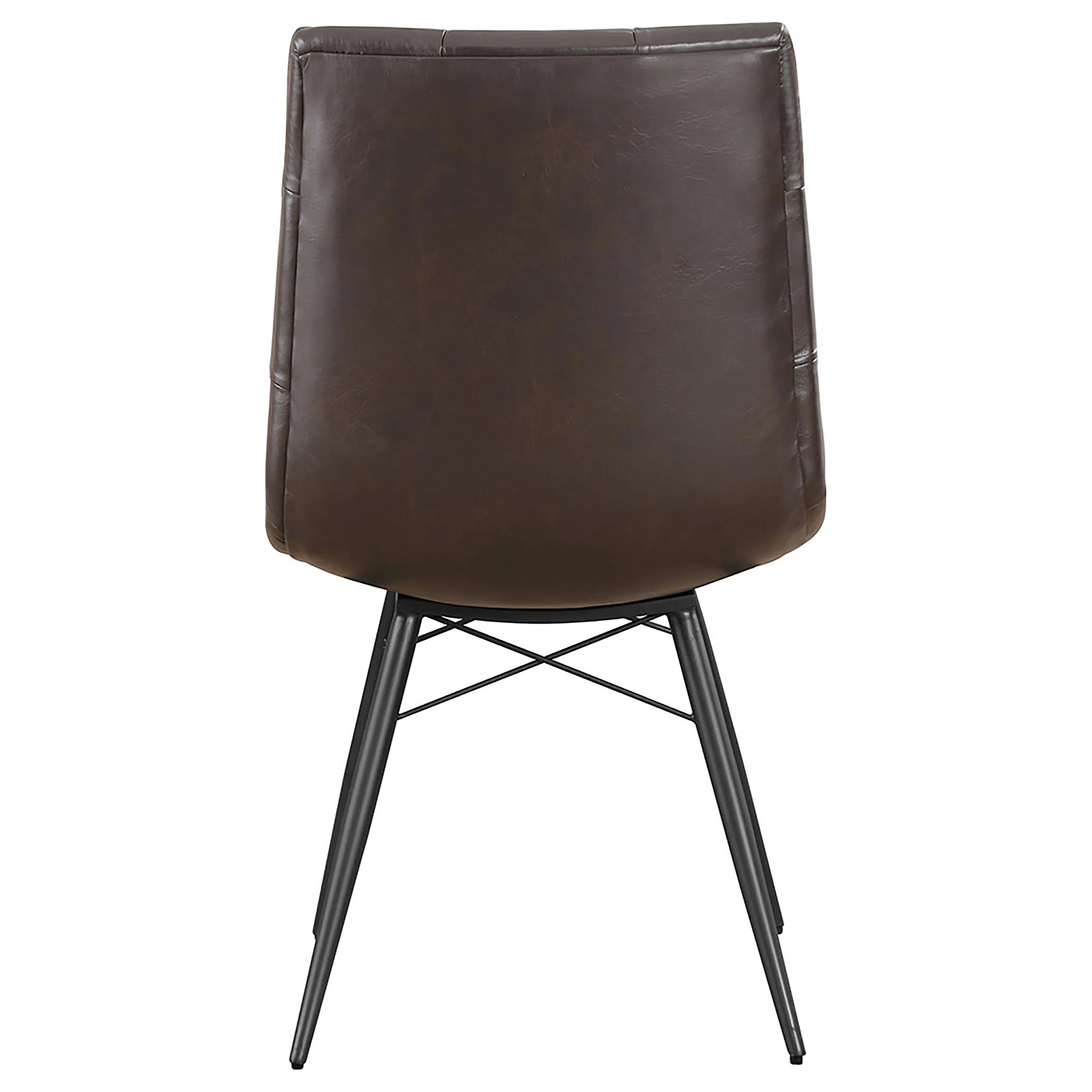 Aiken Faux Leather Dining Chair, Dark Brown (Set of 4) - Image 7