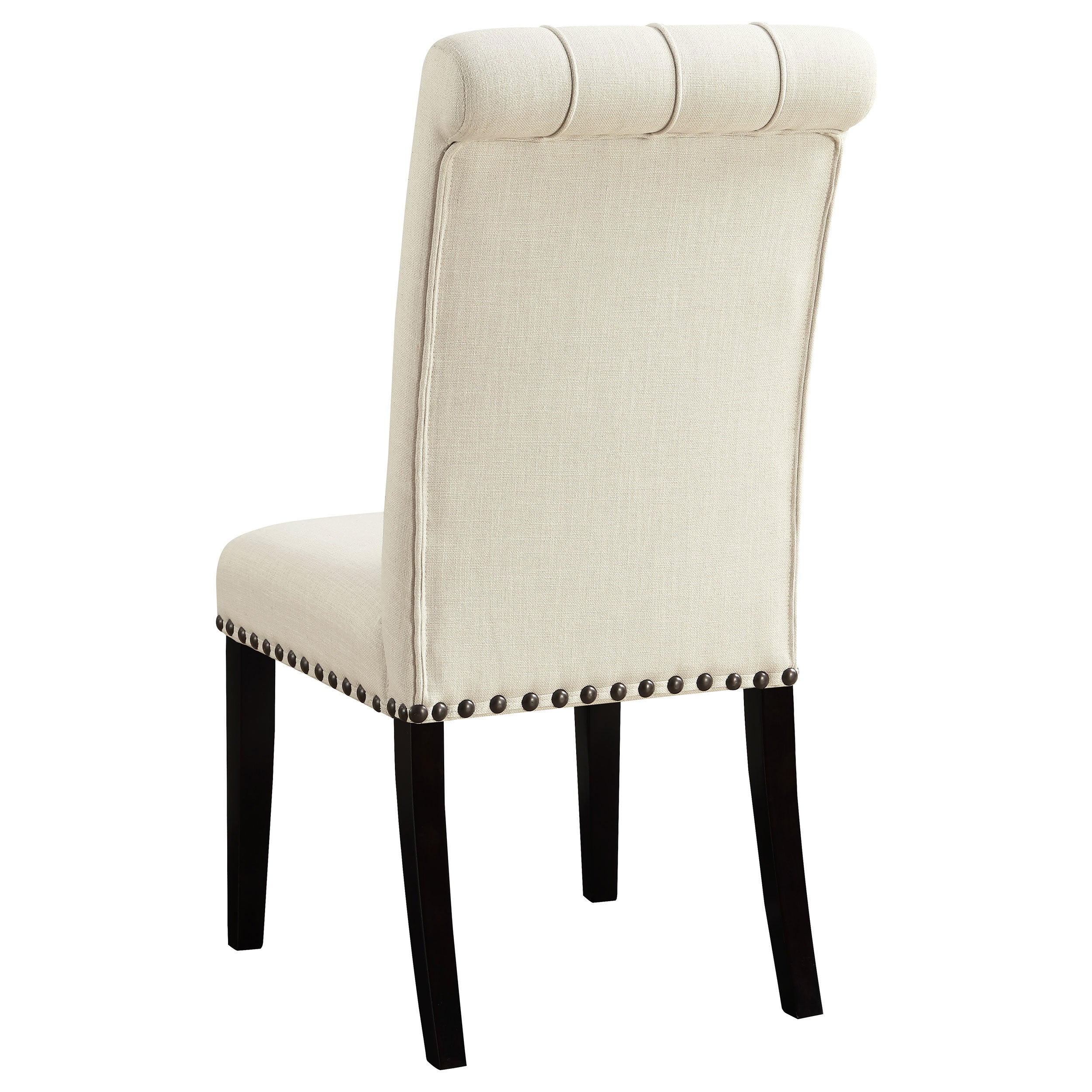 Alana Beige Fabric Upholstered Dining Chair, Set of 2 - Image 8