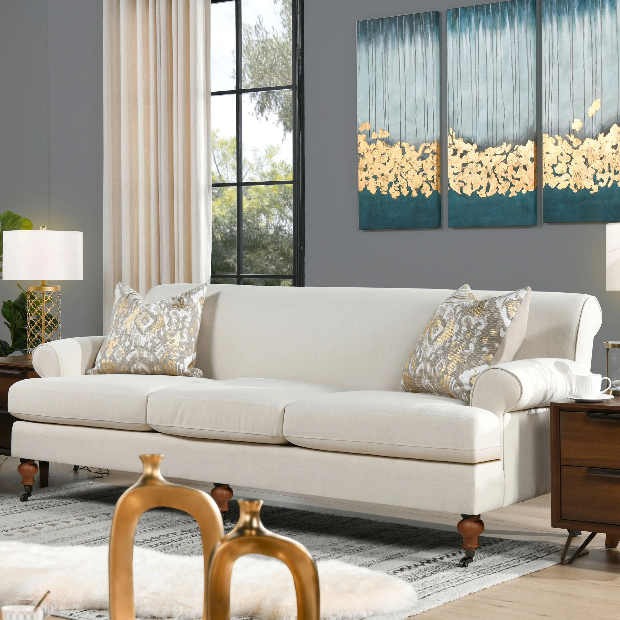 Alana Lawson - Three Cushion Tightback Sofa - Image 31