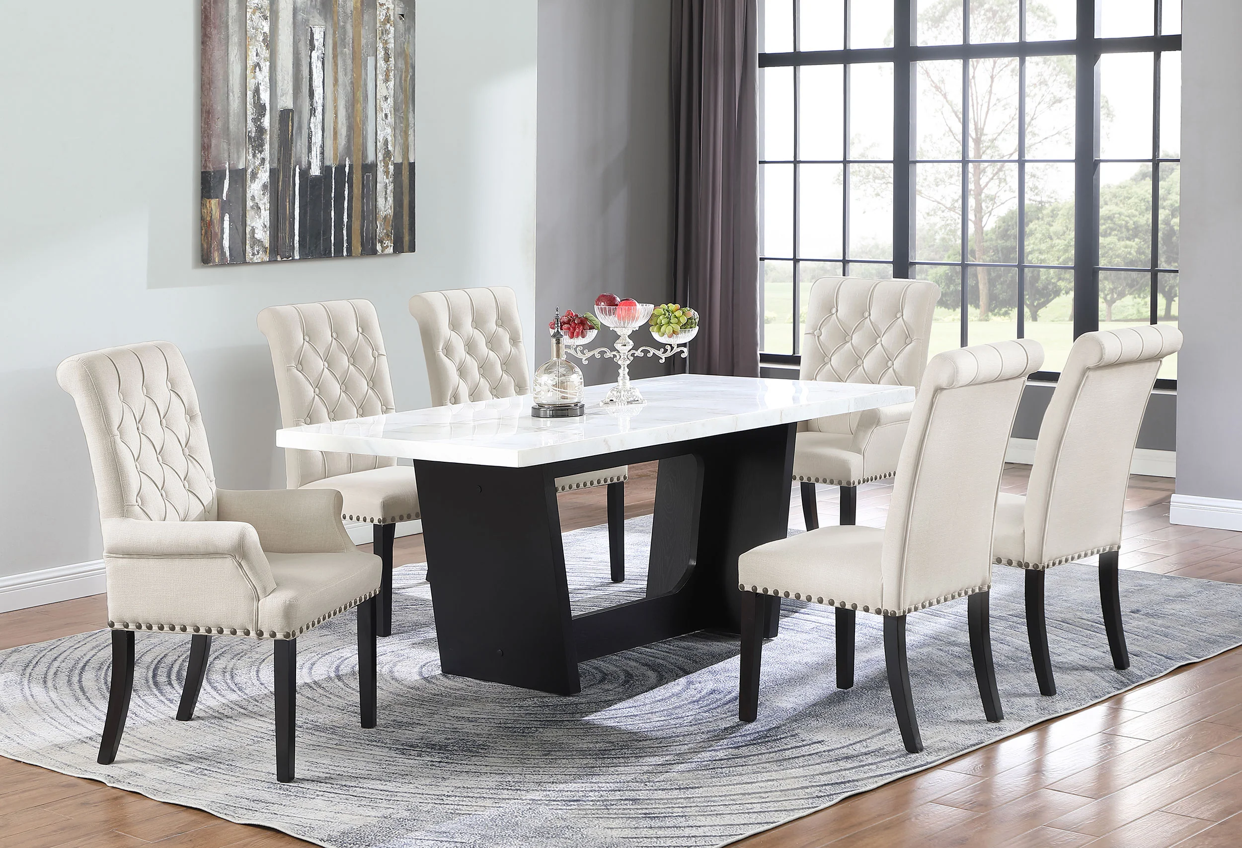 Alana Velvet Upholstered Dining Side Chair, Sand (Set of 2) - Image 16