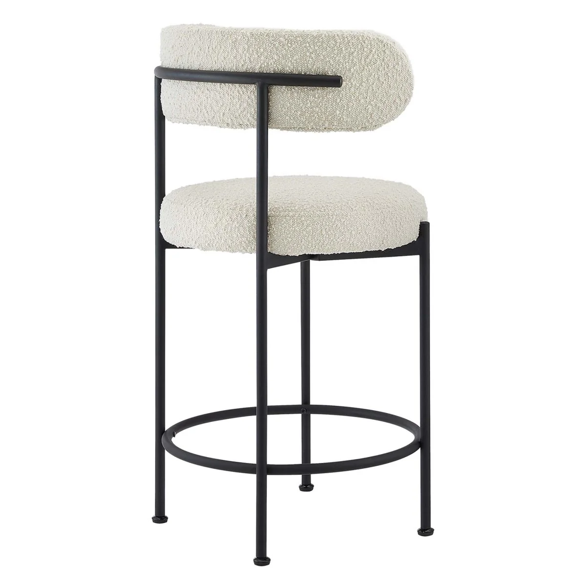 Albie Boucle Fabric Counter Stools Set of 2 - Image 12