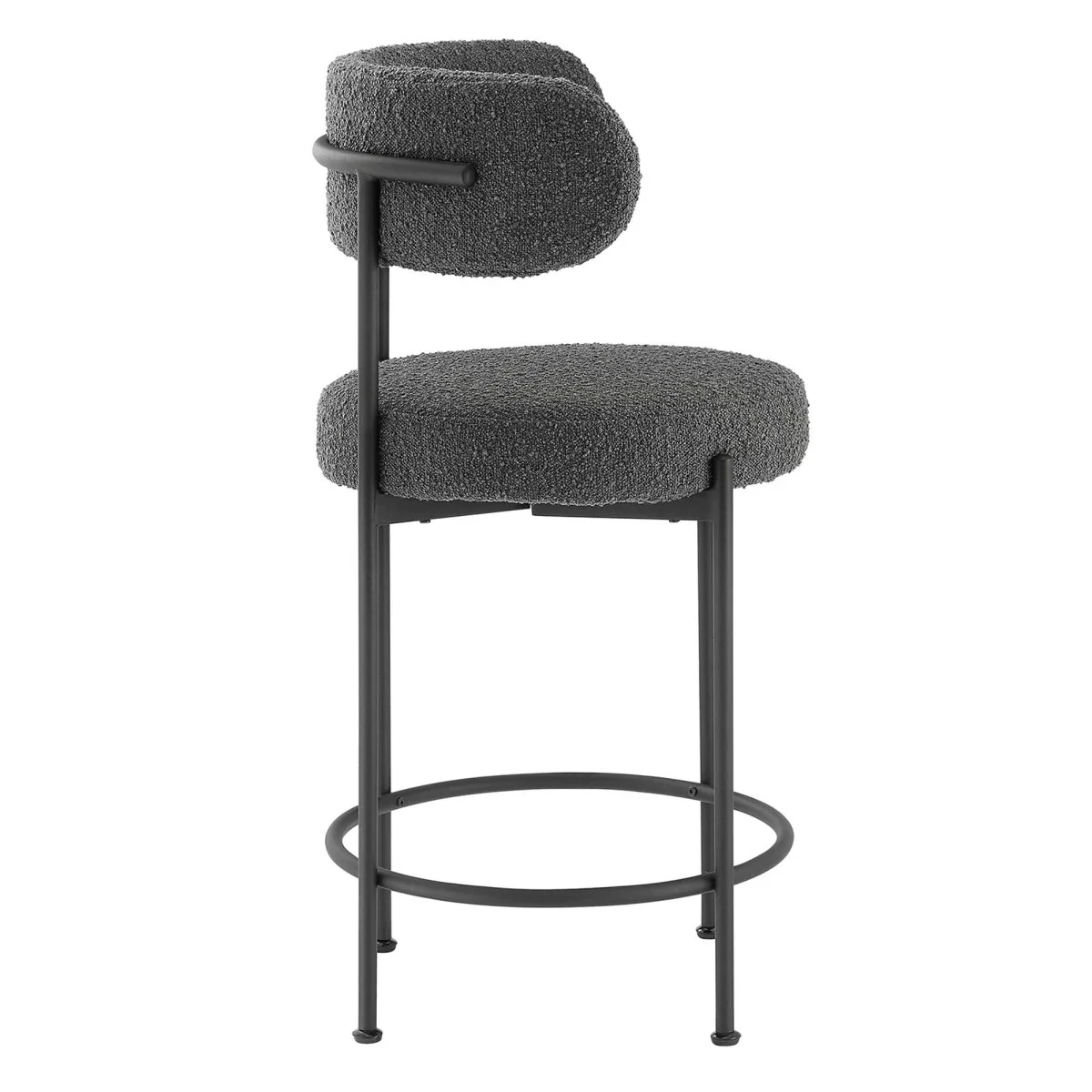 Albie Boucle Fabric Counter Stools Set of 2 - Image 5