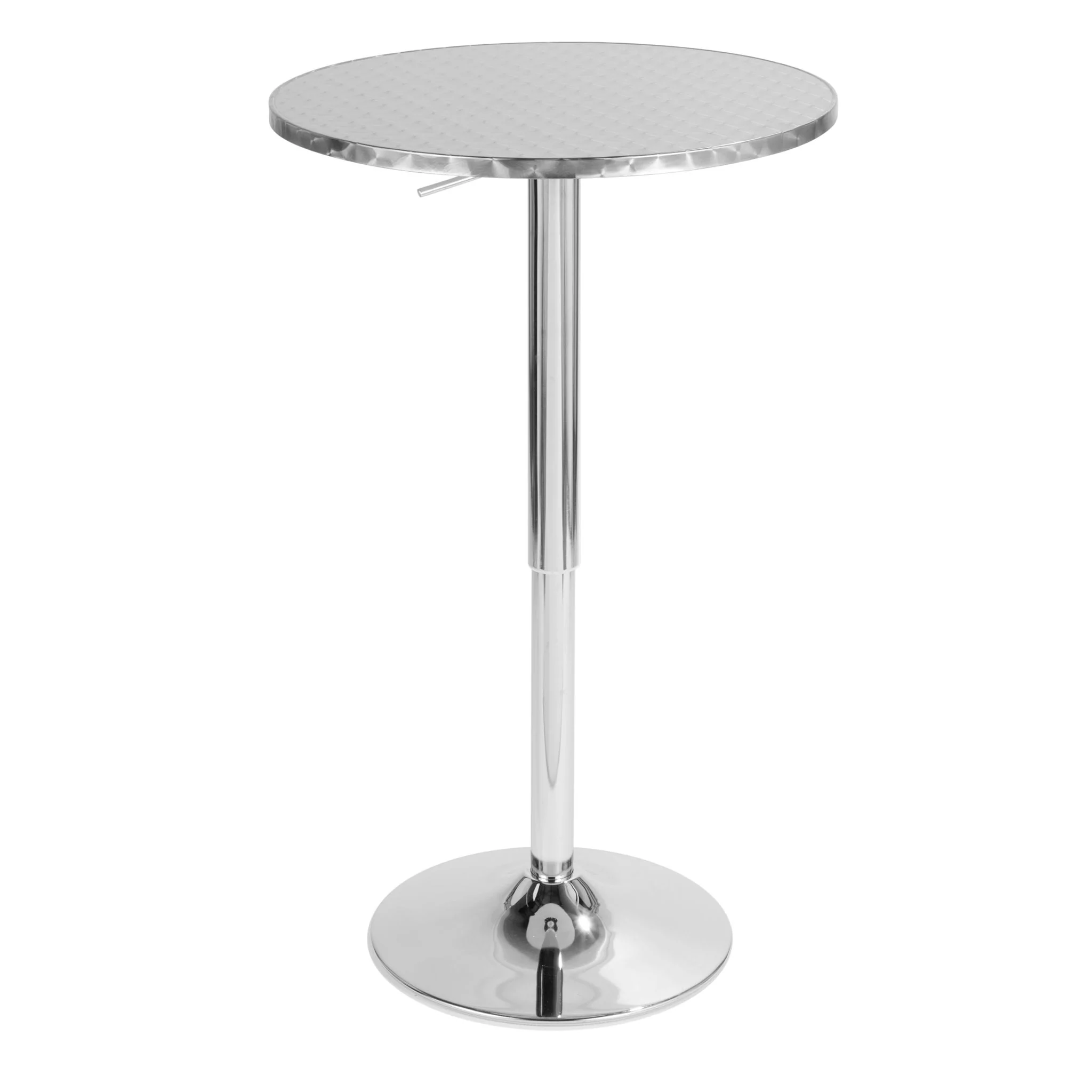 Ale - 3 Piece Bar Set Bistro Round Contemporary Adjustable Oval Footrest - Image 12