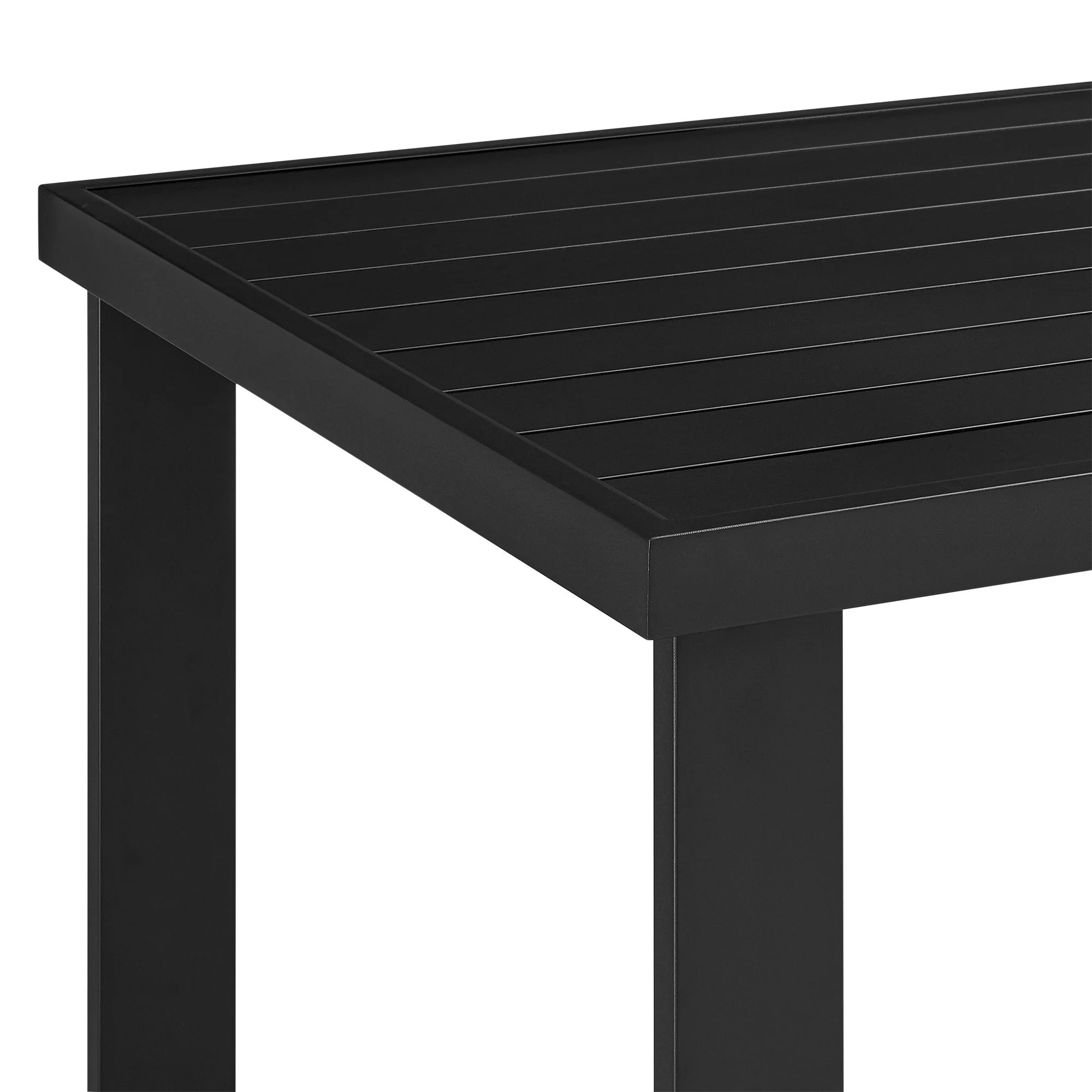 Alegria - Outdoor Patio Bar Height Dining Table - Black - Image 9