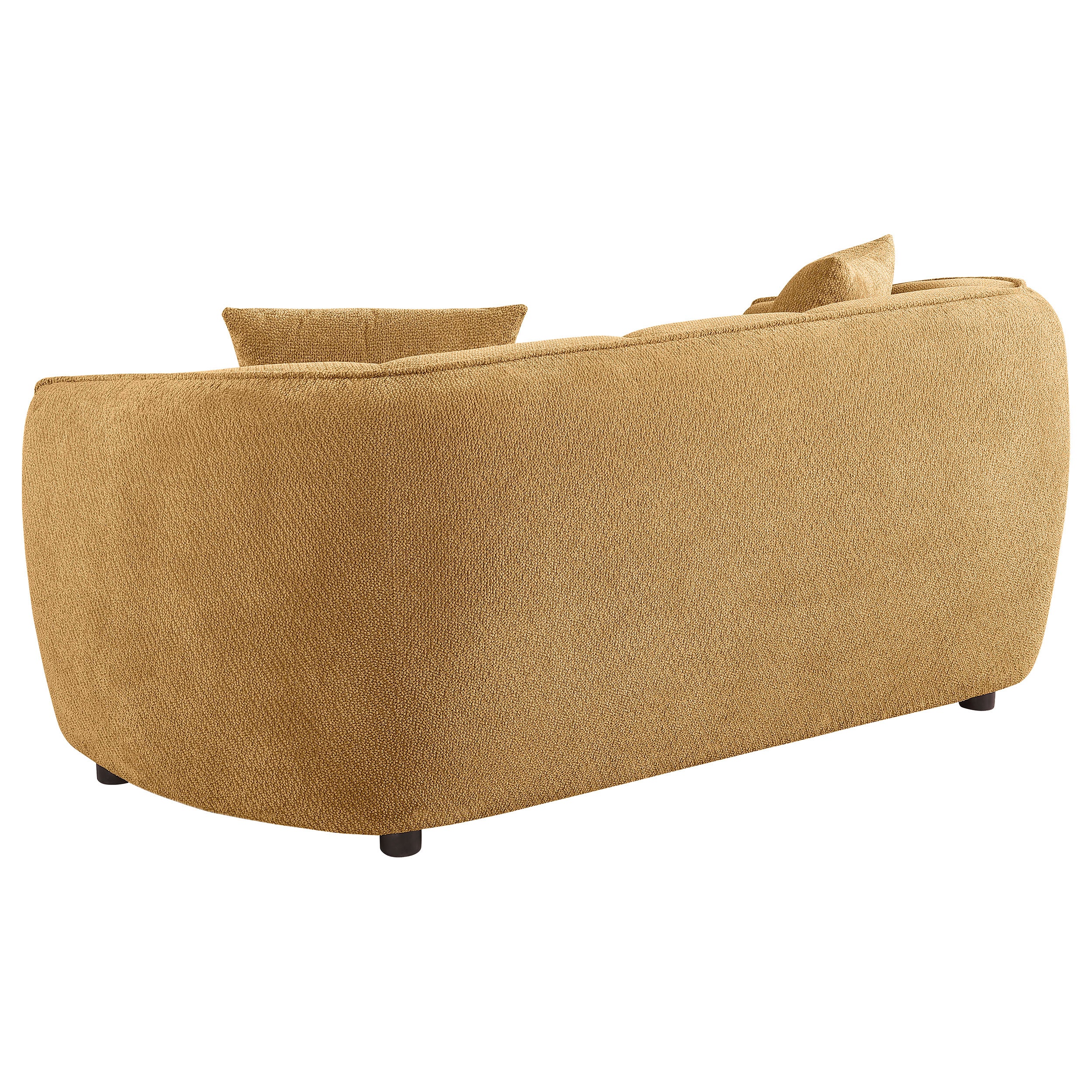 Aleisha Chenille Upholstered Loveseat Mustard Yellow - Image 4