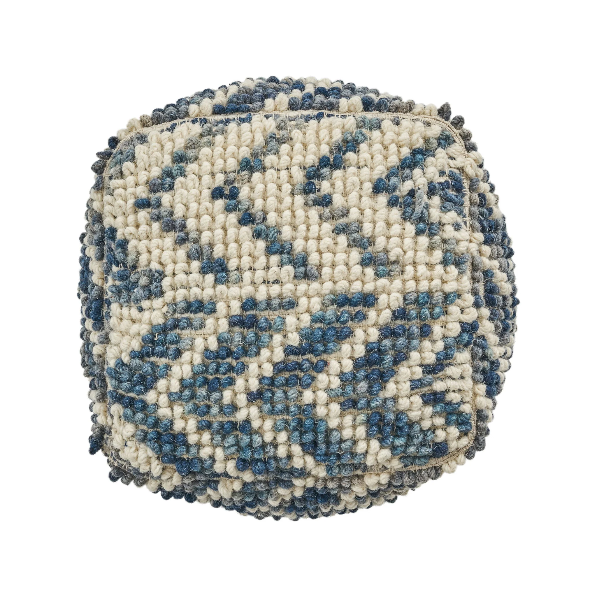Alina - Wool And Cotton Pouf - Natural - Image 4