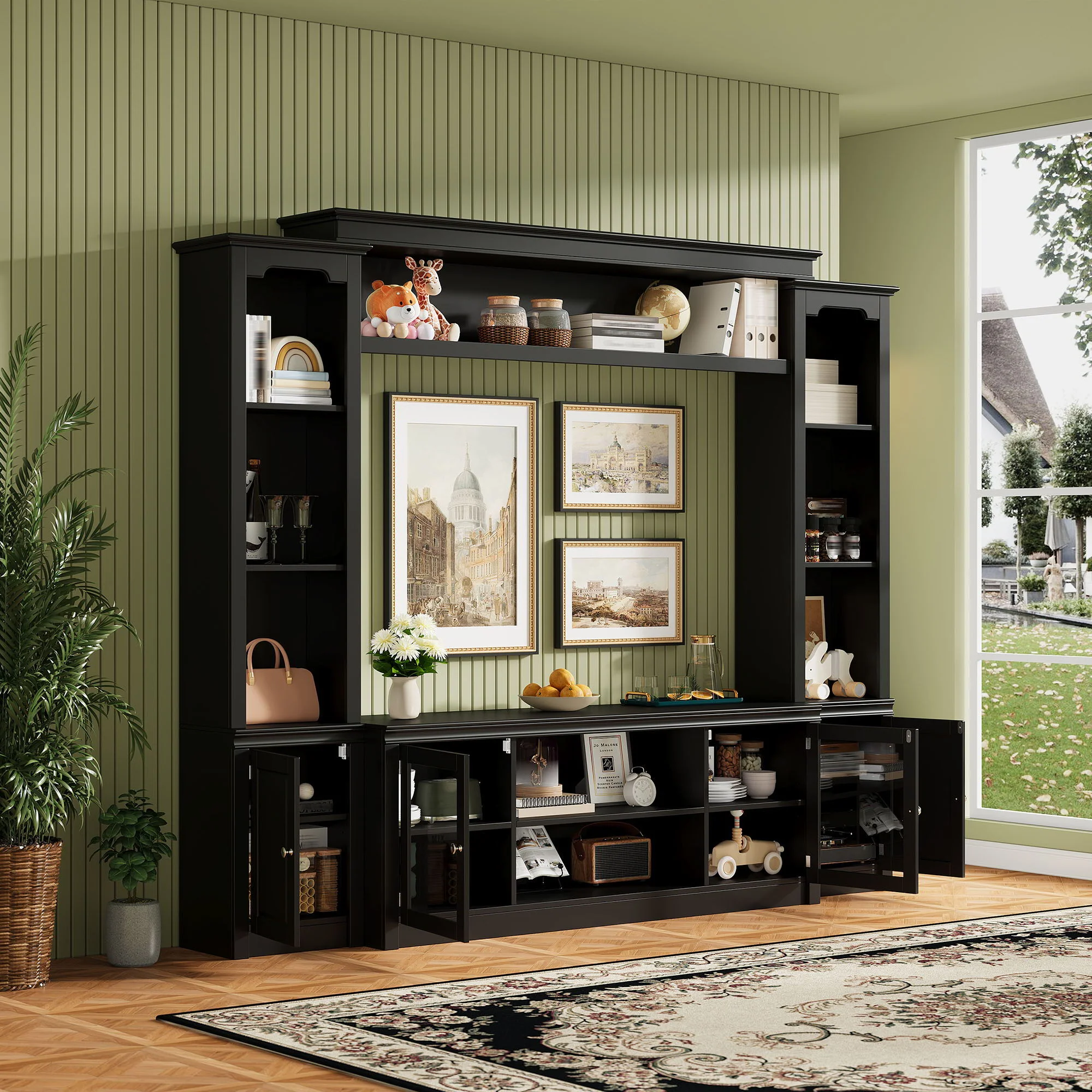 All-In-One TV Stand With Bookcase For TVs Up To 65" - Image 5