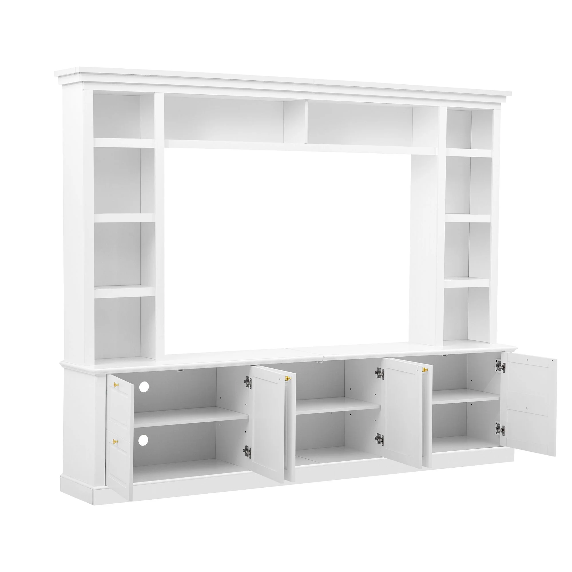 All-In-One TV Stand With Bookcase For TVs Up To 70" - Image 2