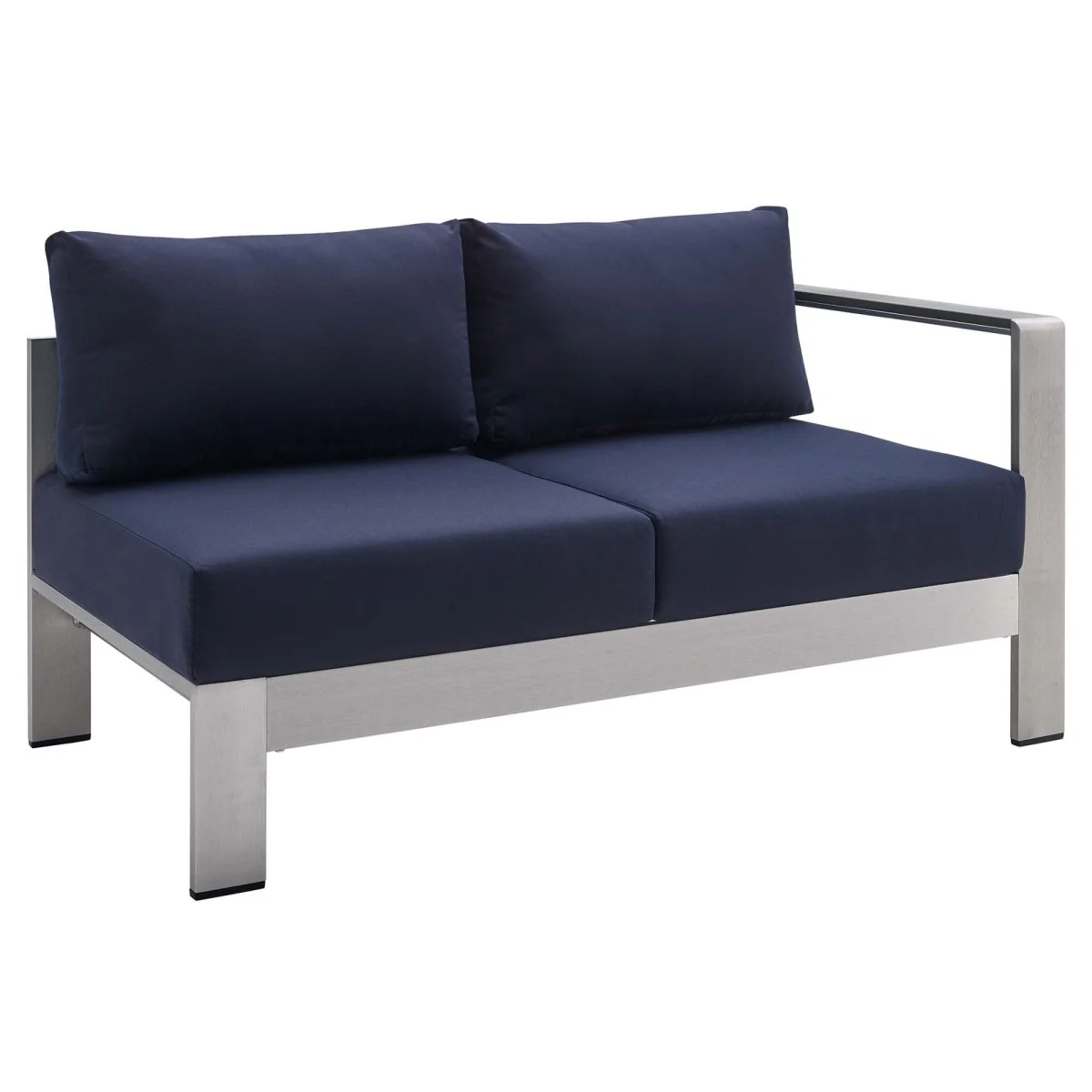 All-Weather Aluminum Outdoor Loveseat for Patio and Garden - Durable Two-Seater Seating