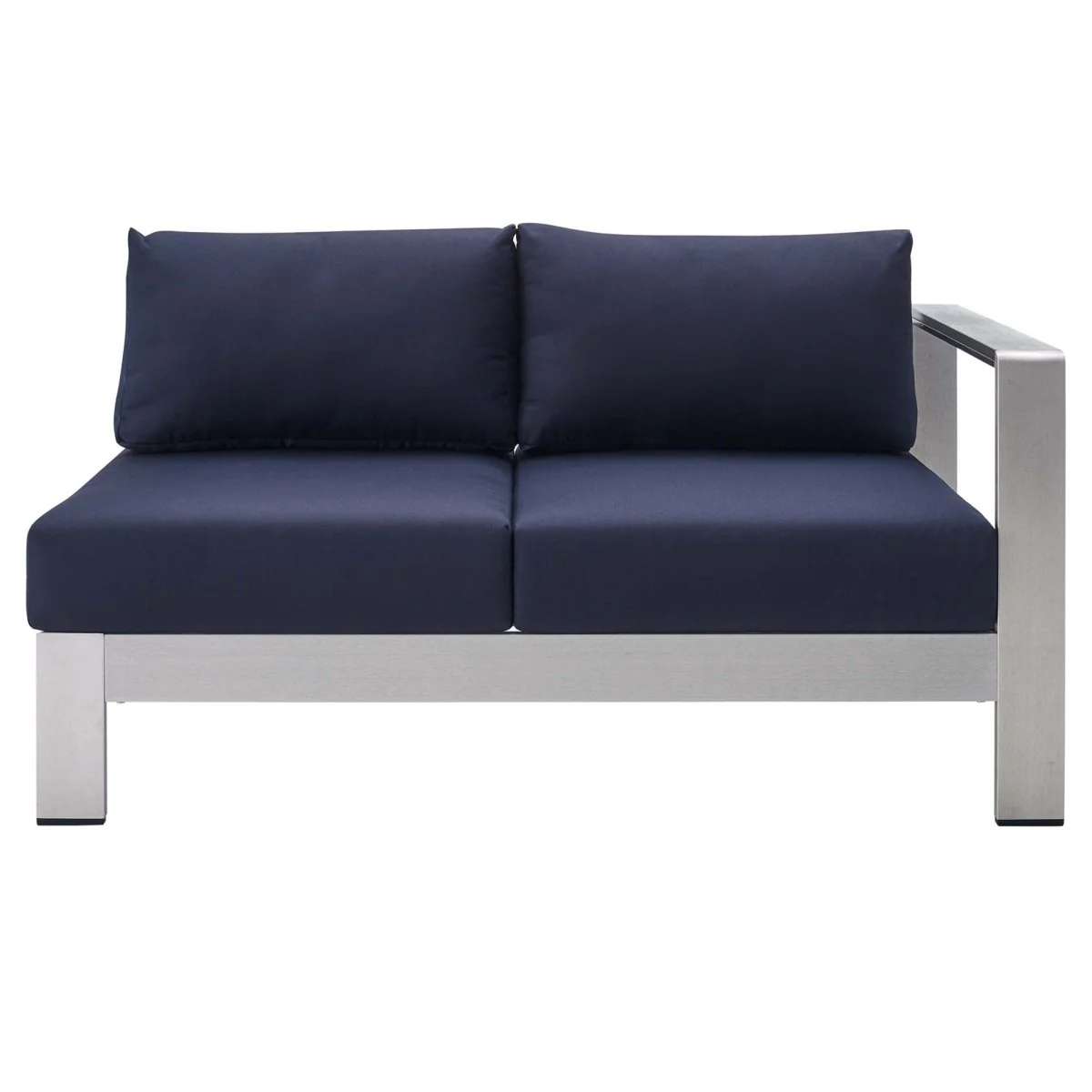 All-Weather Aluminum Outdoor Loveseat for Patio and Garden - Durable Two-Seater Seating - Image 6
