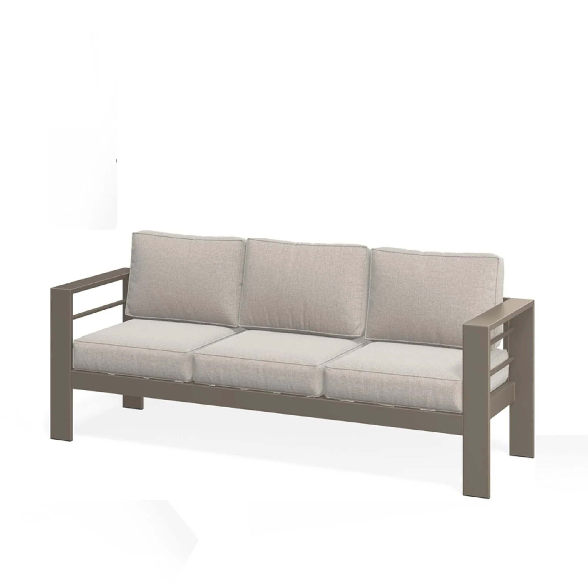 All-Weather Patio Sofa With Cushions, 3 Seat Outdoor Couch - Image 31