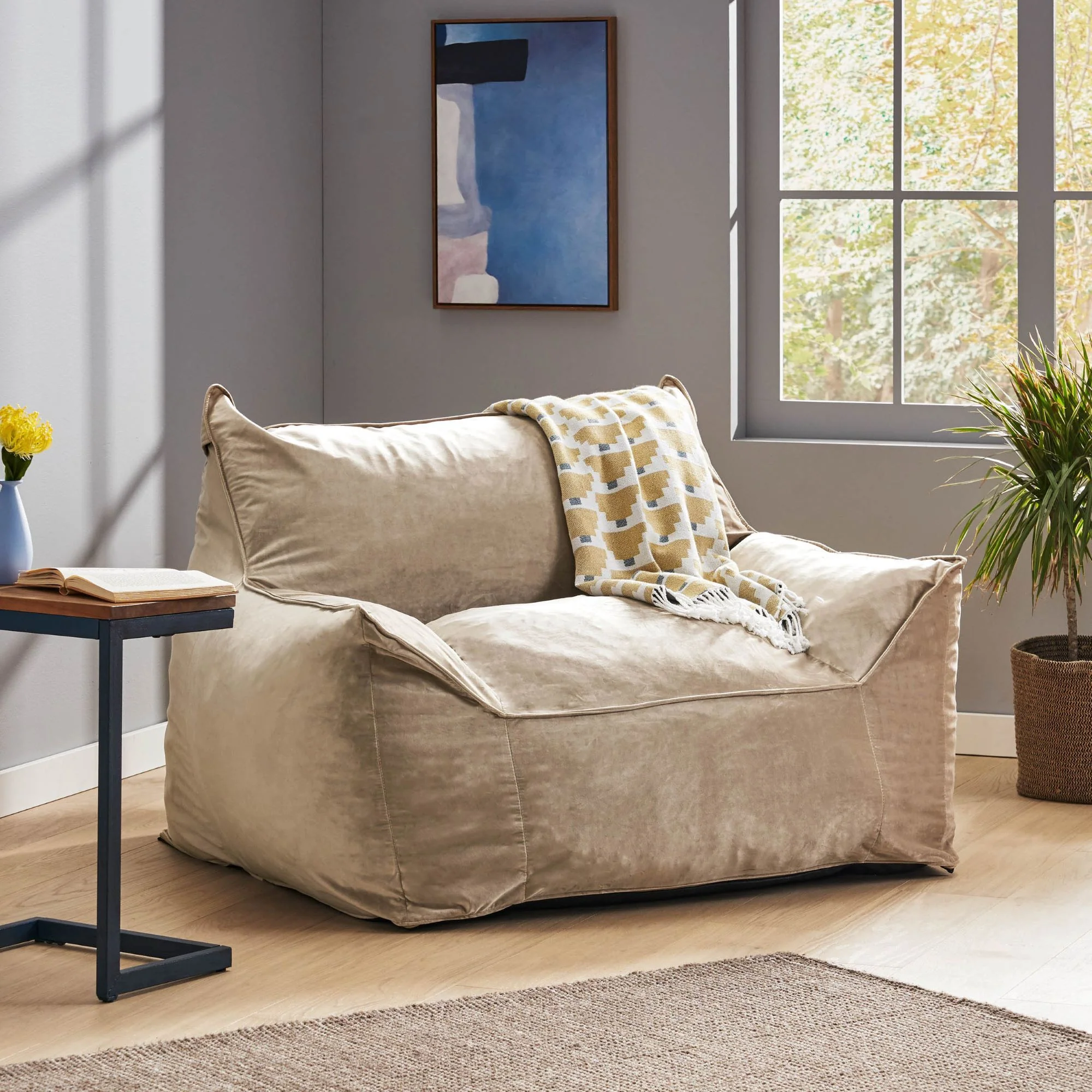 Allea - Bean Bag Chair With Armrests - Image 15