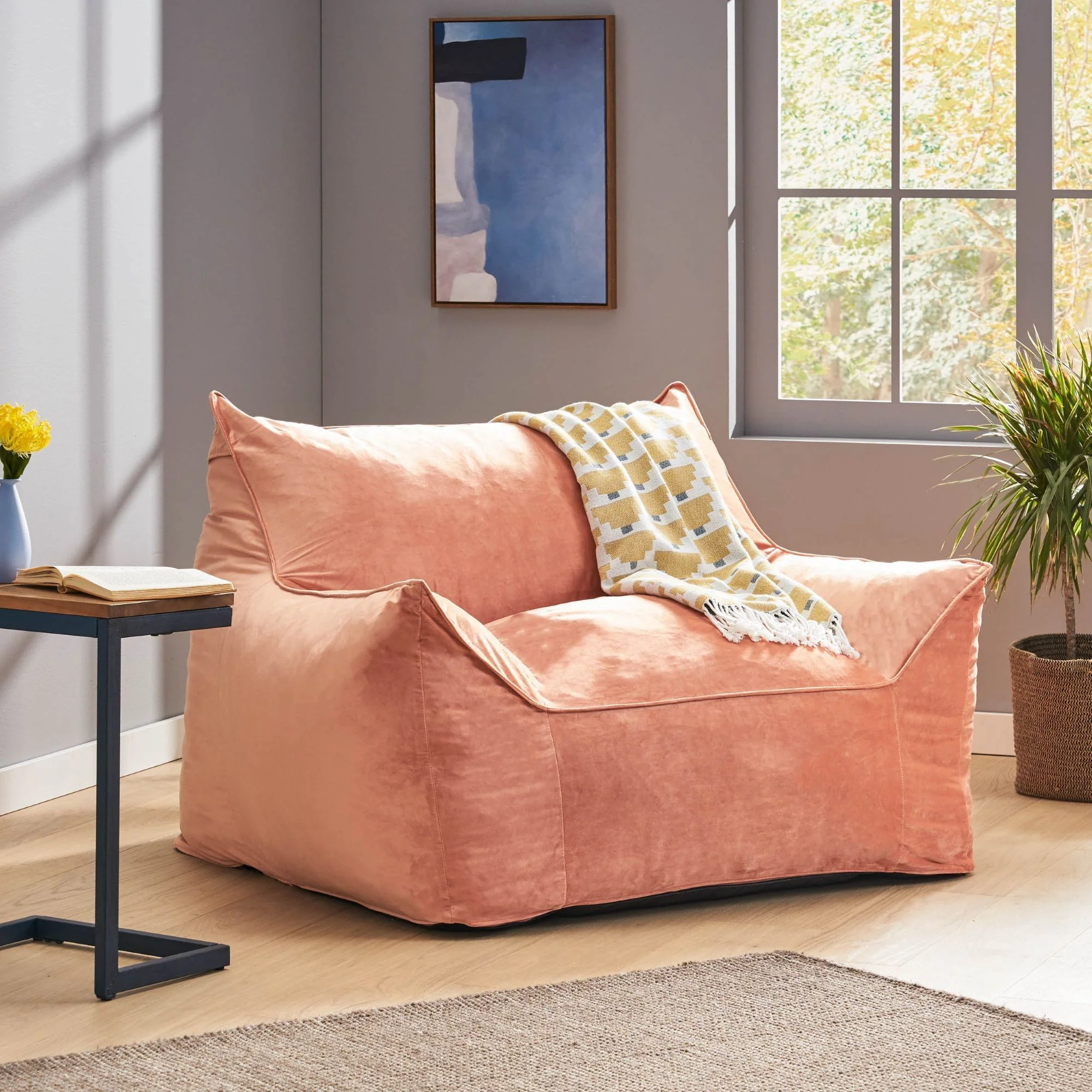 Allea - Bean Bag Chair With Armrests - Image 28