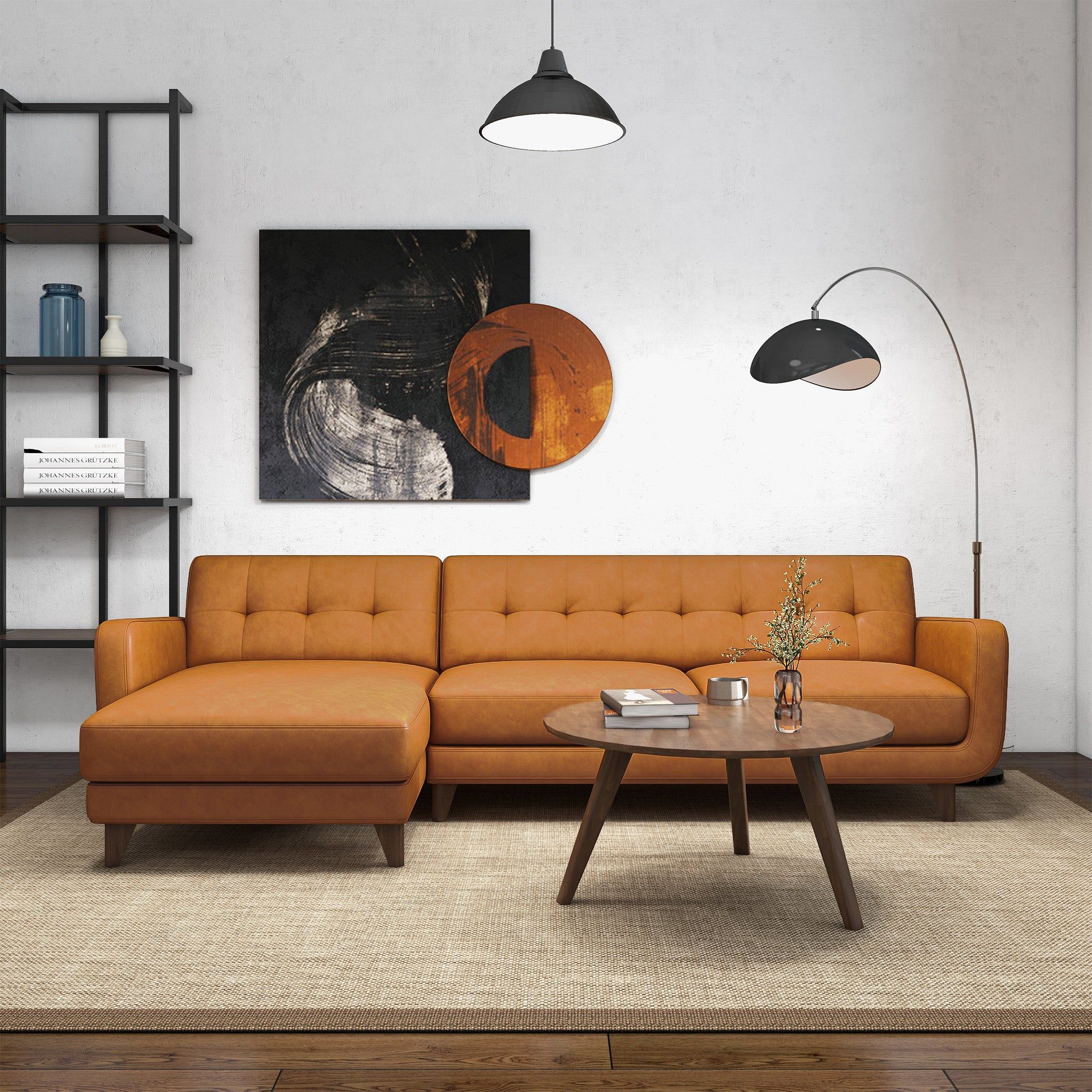 Allison - Mid-Century Modern Sectional Sofa Chaise - Image 12