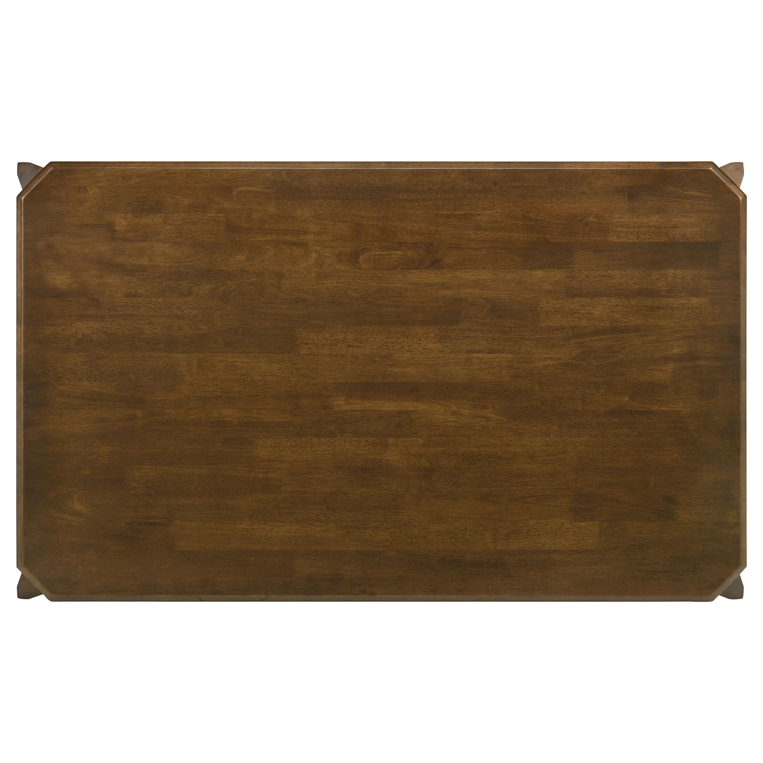 Almonte 59-Inch Rectangular Dining Table Dark Brown - Image 5