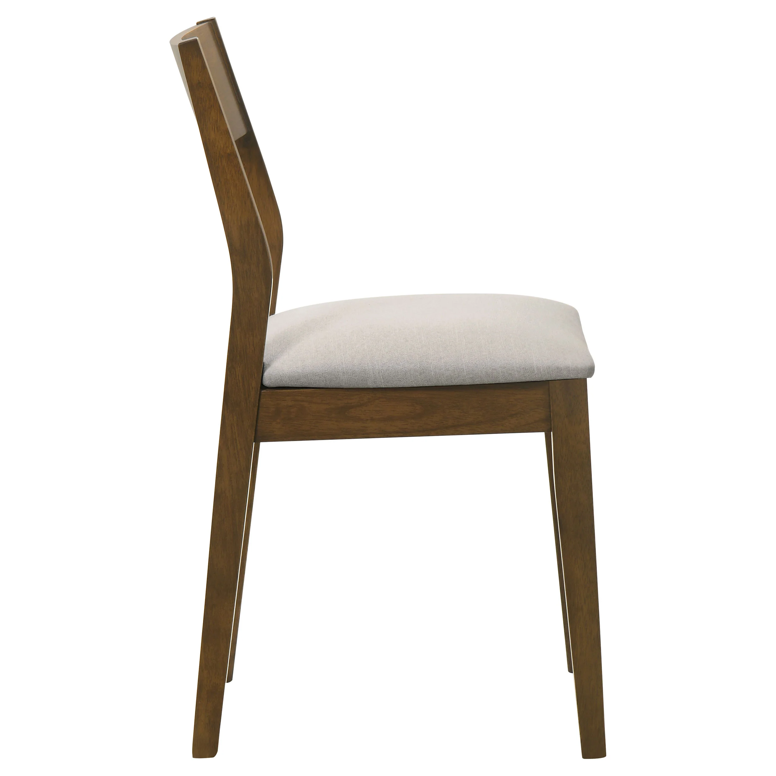 Almonte Dining Chair Upholstered Seat Dark Brown (Set of 2) - Image 6