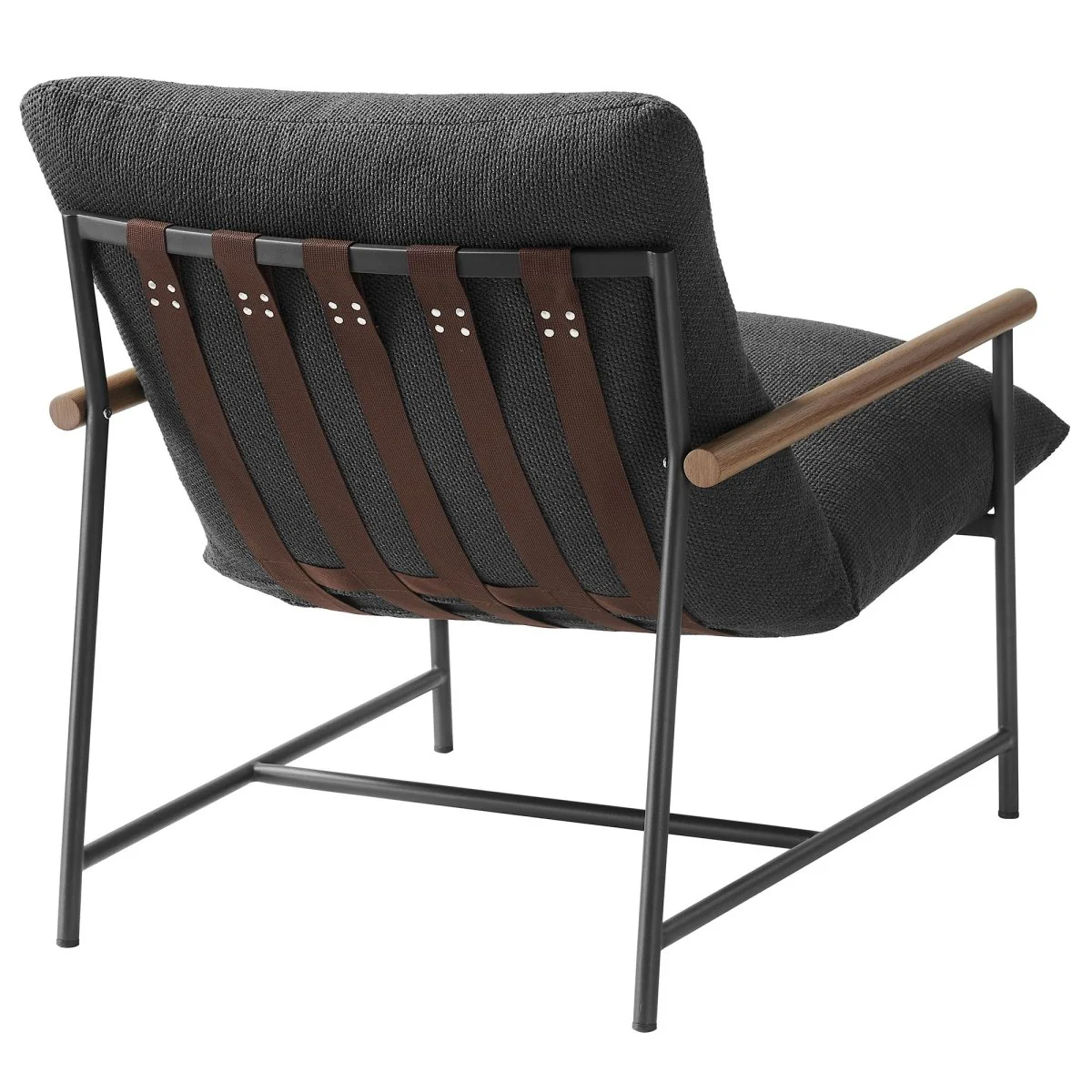 Aluminum and Boucle Sling Outdoor Lounge Chair for Patio, Deck and Poolside Seating - Image 15