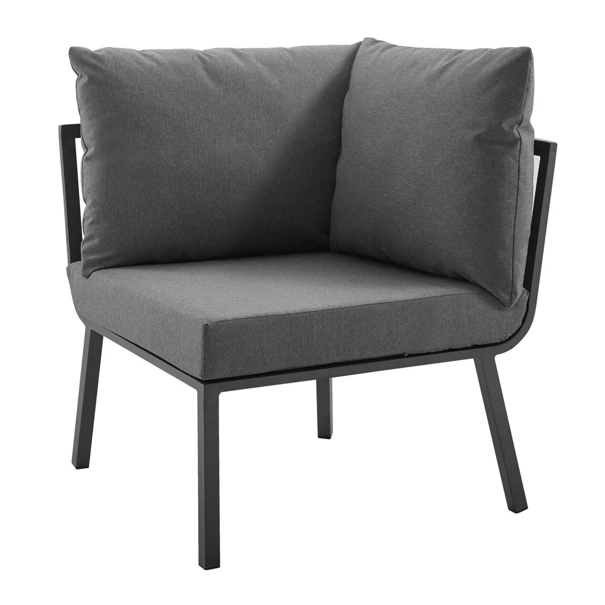 Aluminum Corner Outdoor Chair with Cushions for Patio, Deck and Outdoor Living - Image 22