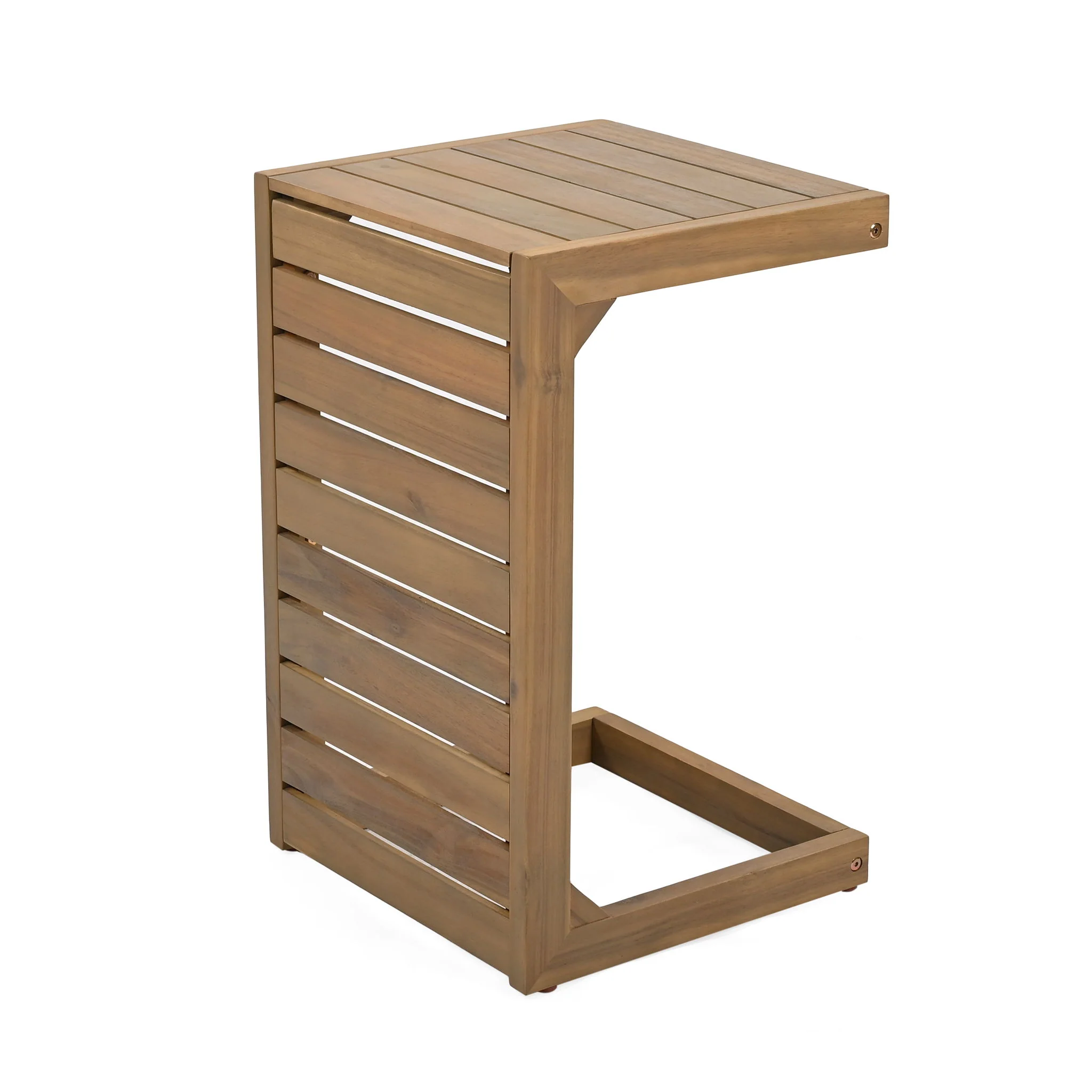Aluminum Outdoor C - Shaped Side Table For Patio - Image 4