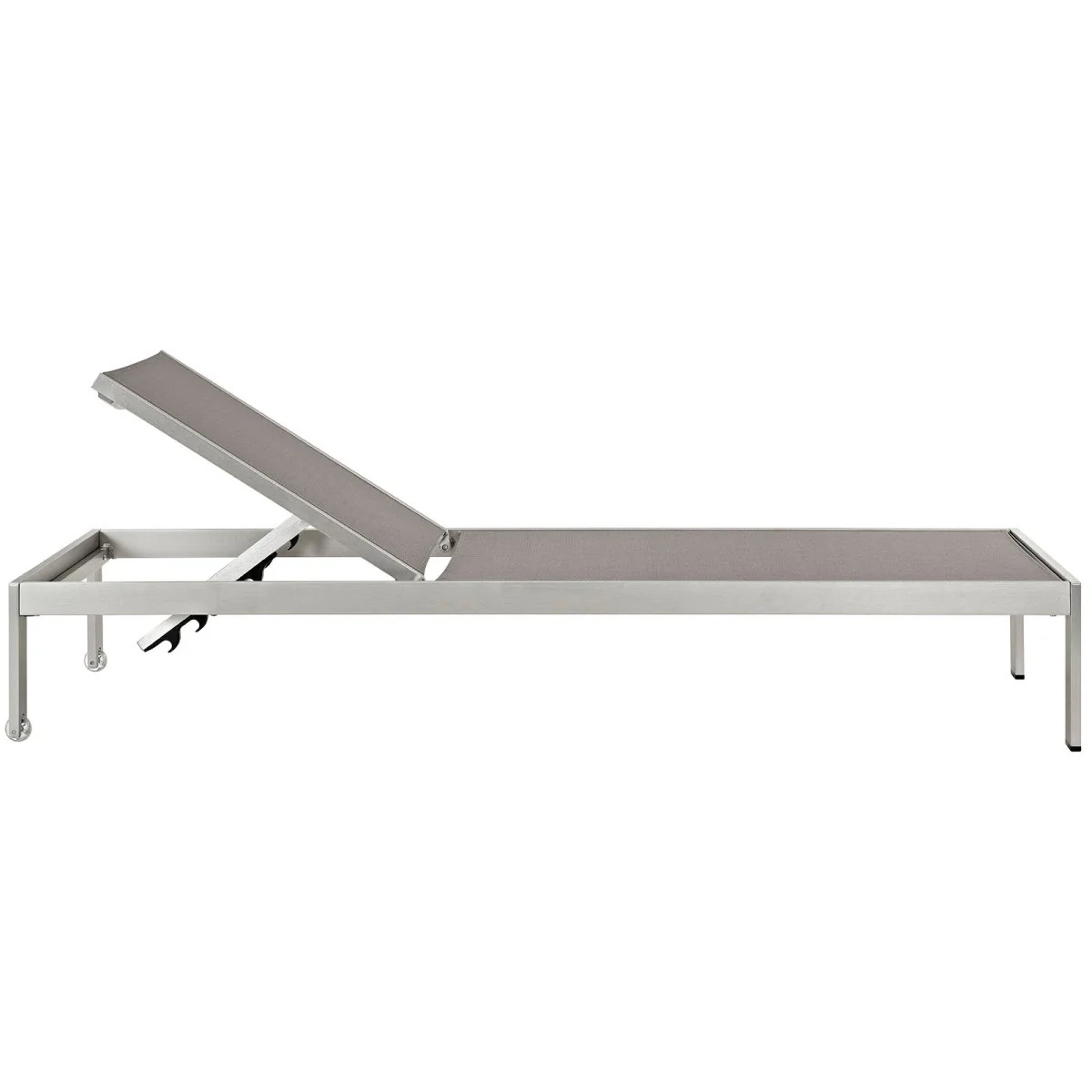 Aluminum Outdoor Chaise Lounge Patio Poolside Reclining Lounger Seating Furniture - Image 71