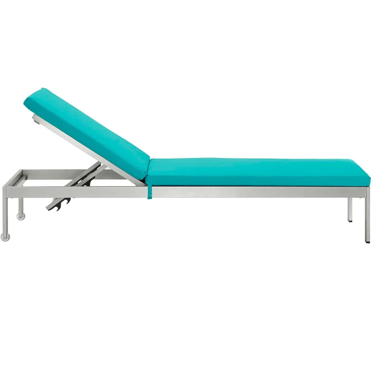 Aluminum Outdoor Chaise Lounge with Cushion, Patio Reclining Lounger Series - Image 4