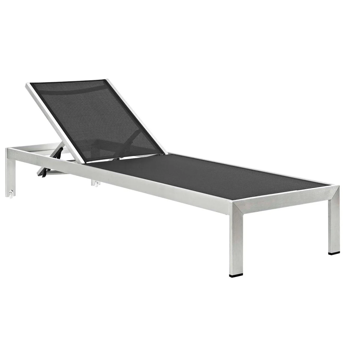 Aluminum Outdoor Chaise Lounge with Cushion, Patio Reclining Lounger Series - Image 9