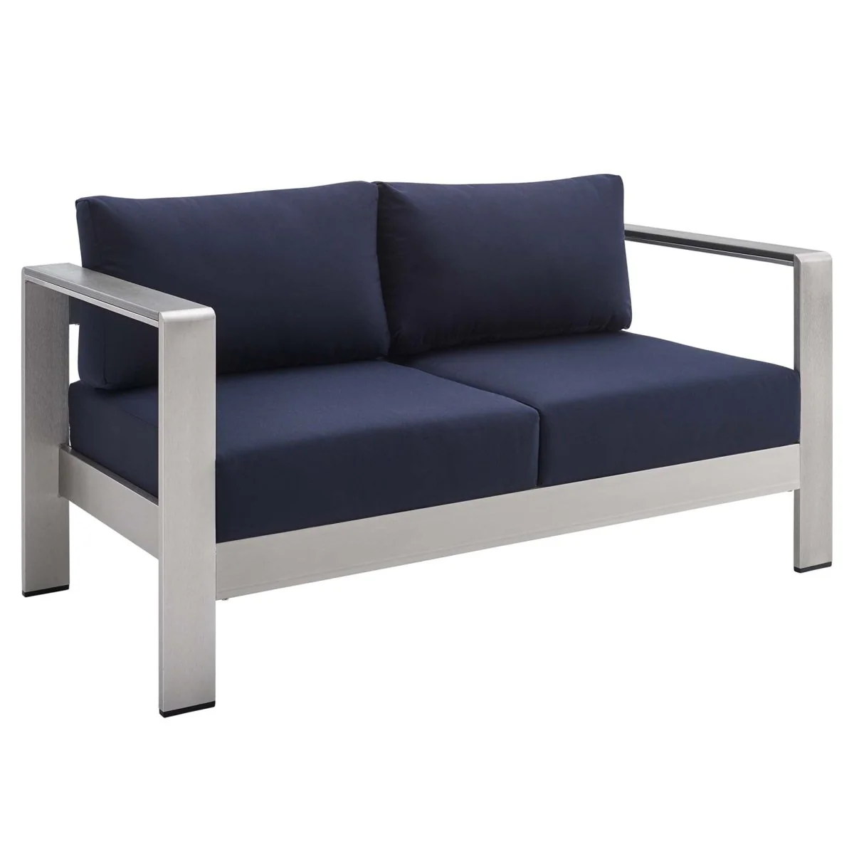 Aluminum Outdoor Loveseat – Weather-Resistant Patio Seating for Two-Person Comfort